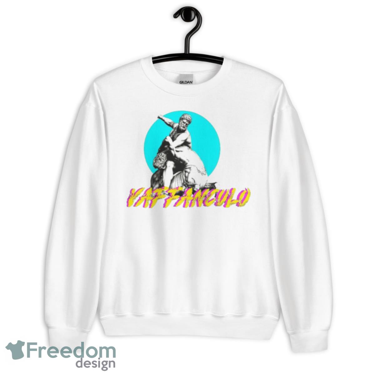 The Male Statue Vaffanculo Shirt - Unisex Heavy Blend Crewneck Sweatshirt