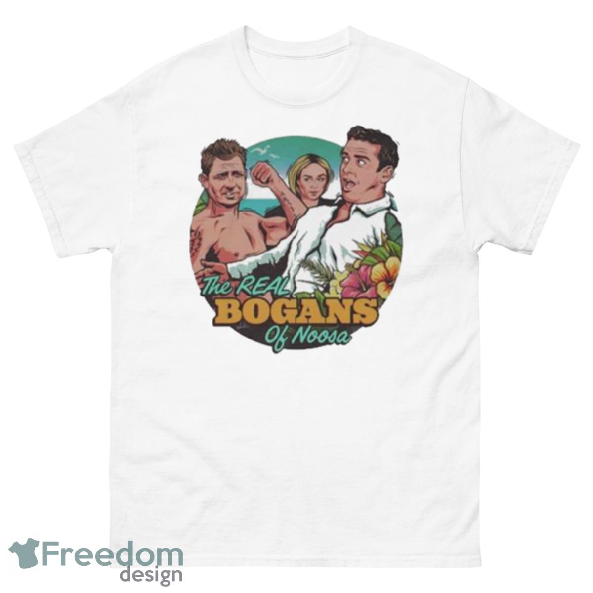 The Real Bogans Of Noosa Shirt - 500 Men’s Classic Tee Gildan