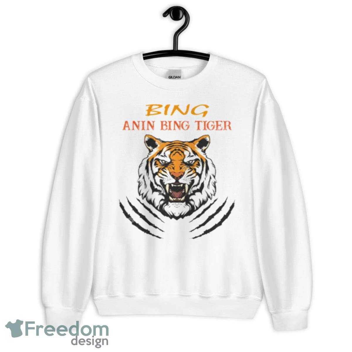 The Tiger Head Anine Bing Tiger Shirt - Unisex Heavy Blend Crewneck Sweatshirt