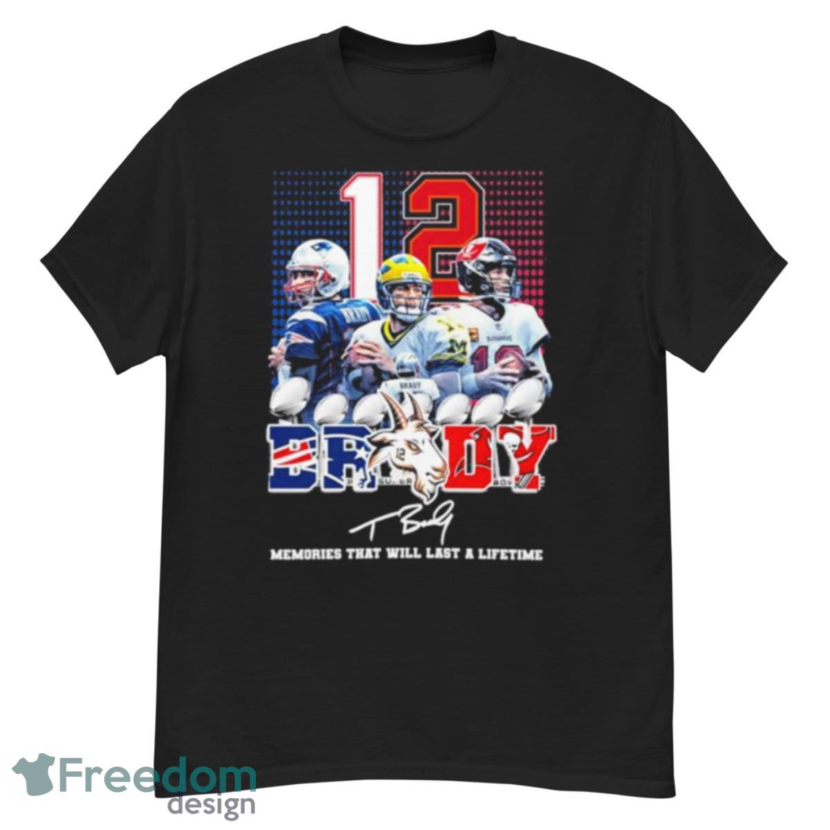 Tom Brady 12 Tampa Bay Buccaneer Memories That Will Last A Lifetime Signature Shirt - G500 Men’s Classic T-Shirt