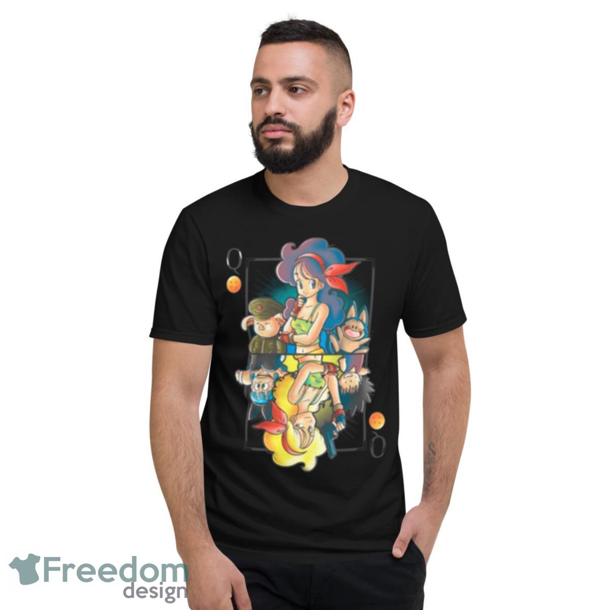 Transformer Card Bulma Goku Dragon Ball Shirt - Short Sleeve T-Shirt