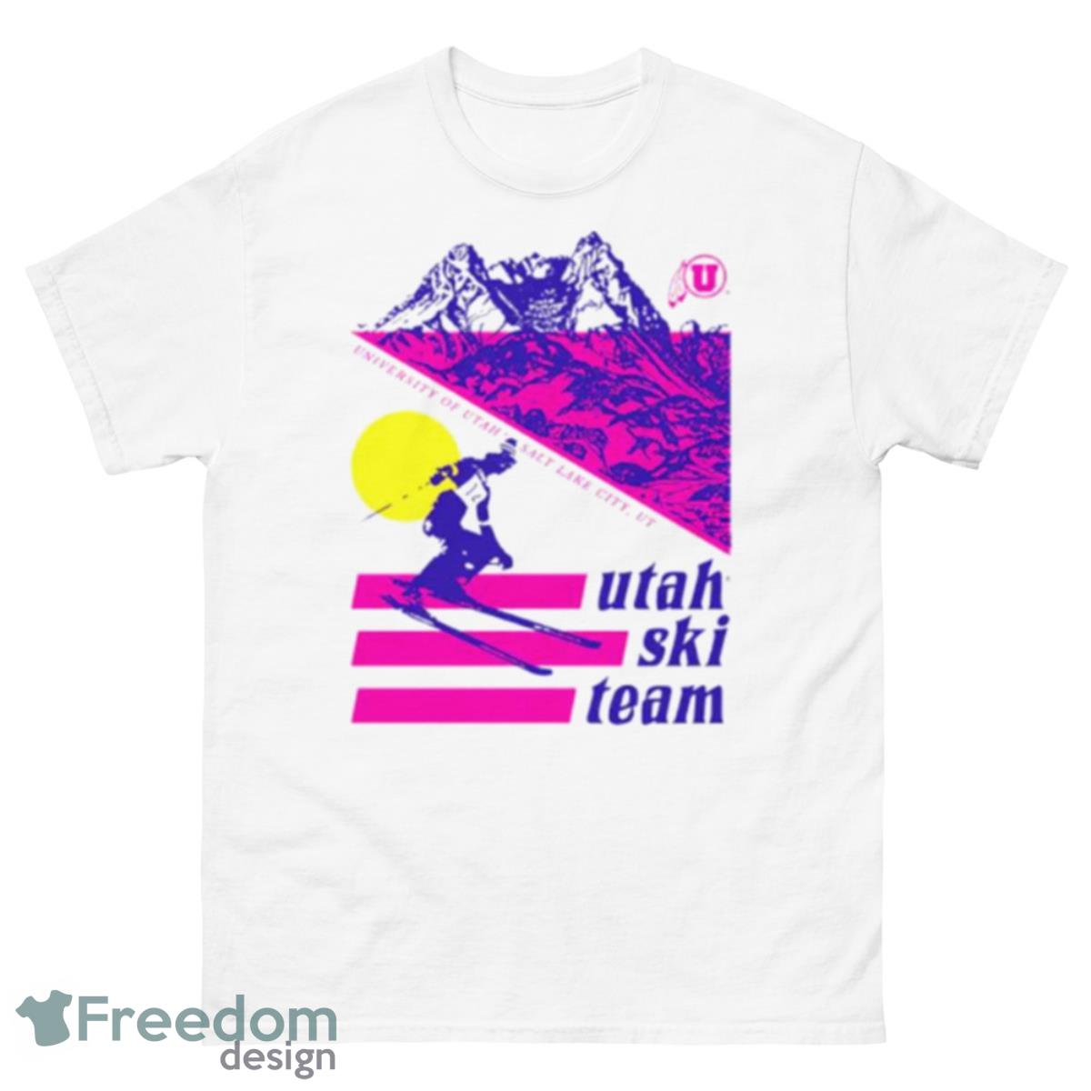 Utah Ski Team Shirt - 500 Men’s Classic Tee Gildan