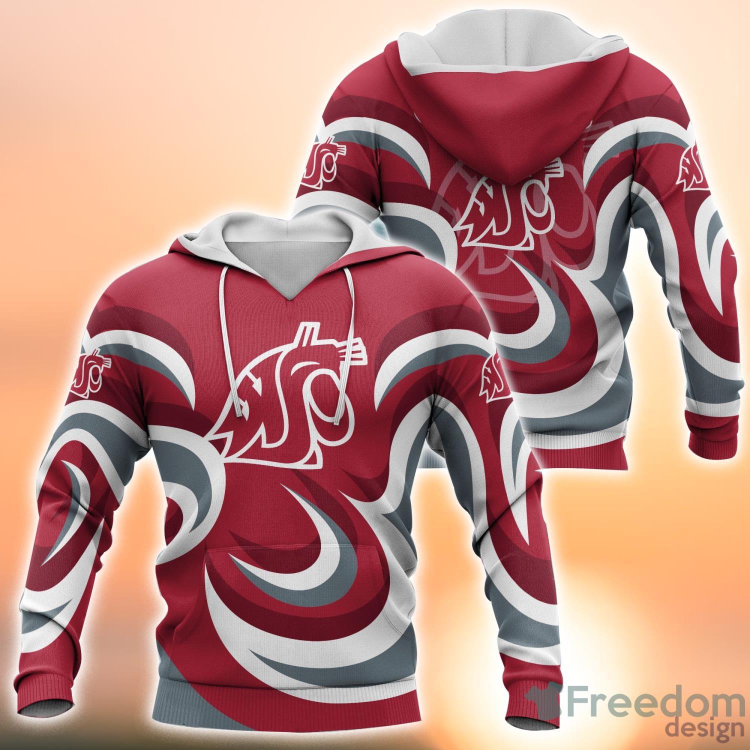 Washington State Cougars NCAA 3D All Over Printed Shirt For Sport Fans Product Photo 1 Washington State Cougars NCAA 3D All Over Printed Shirt For Sport Fans Product Photo 1