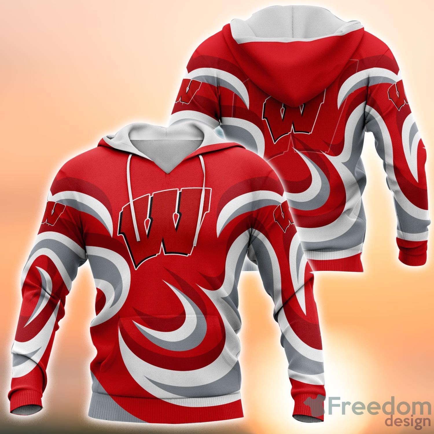 Wisconsin Badgers NCAA 3D All Over Printed Shirt For Sport Fans Product Photo 1 Wisconsin Badgers NCAA 3D All Over Printed Shirt For Sport Fans Product Photo 1