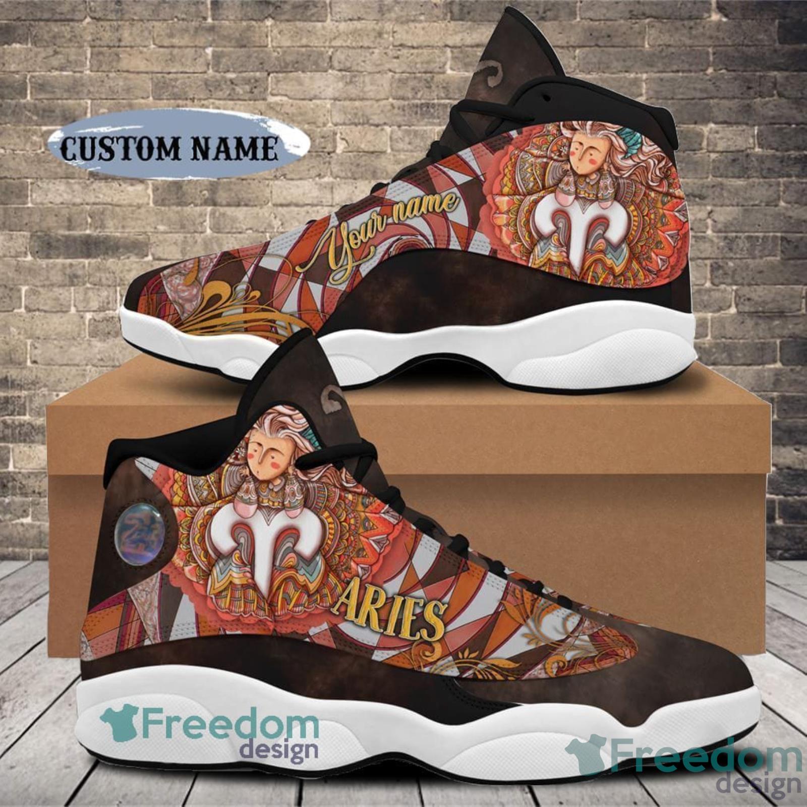 April Birthday Custom Name Air Jordan 13 Shoes Birthday Gift For Men And Women - April Birthday Air Jordan 13 Shoes Personalized Sneakers Sport V20