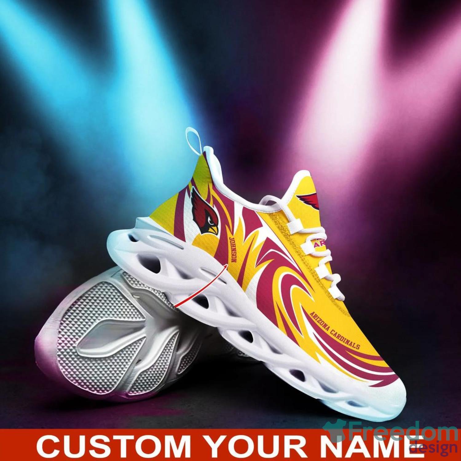 Arizona Cardinals Custom Name Sneakers Max Soul Shoes Sport Shoes For Men  And Women - Freedomdesign