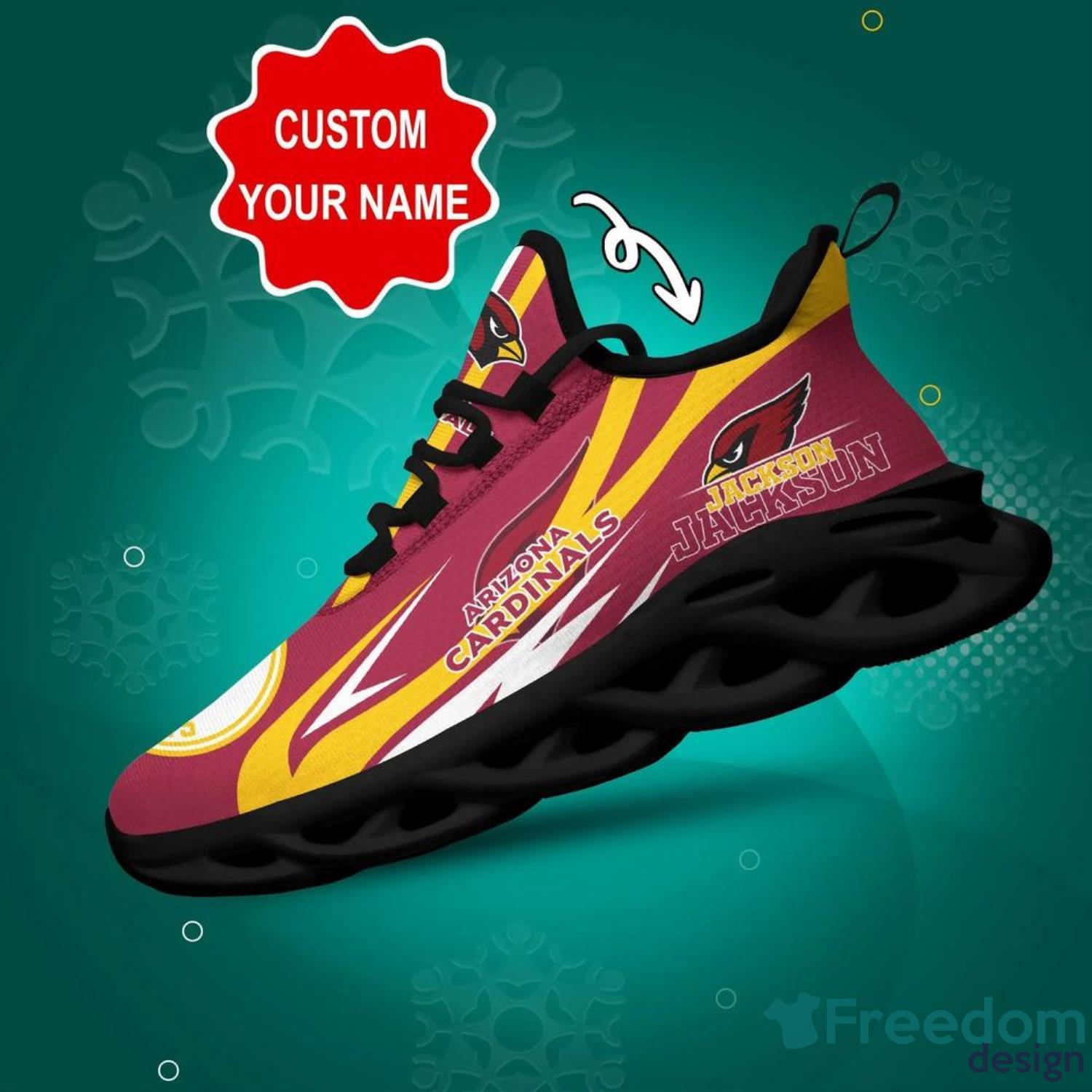 Arizona Cardinals NFL Custom Name Angle Wings Max Soul Shoes For