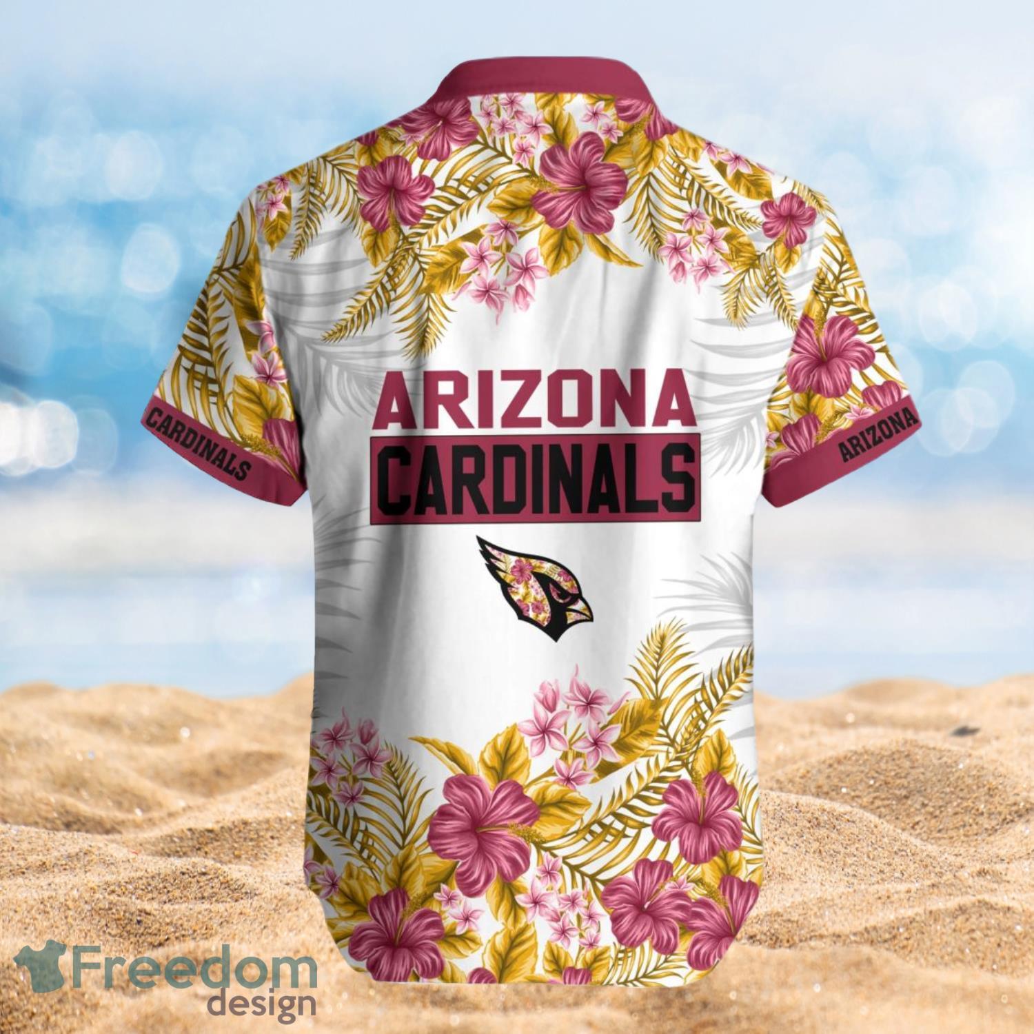 Arizona Cardinals Summer Beach Shirt and Shorts Full Over Print Product Photo 2