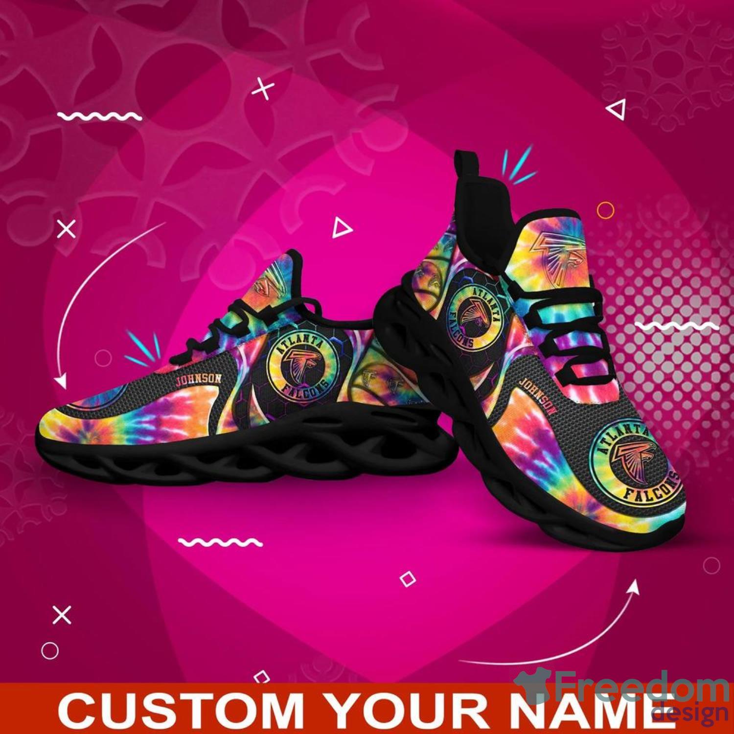 Green Bay Packers NFL Max Soul Shoes Custom Name Tie Dye Abstract Sneakers  NFL Fans - Freedomdesign