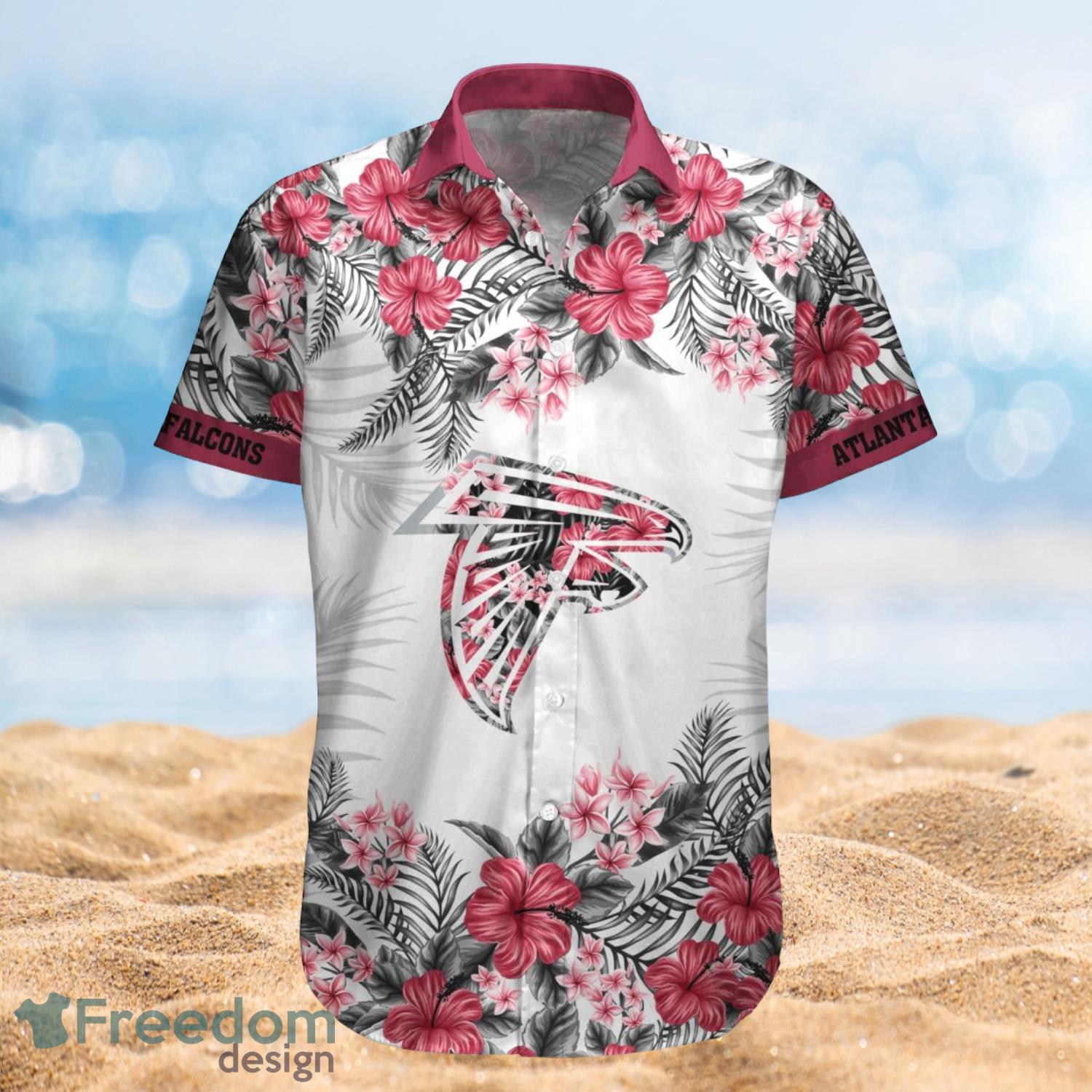 Atlanta Falcons Summer Beach Shirt and Shorts Full Over Print Product Photo 1