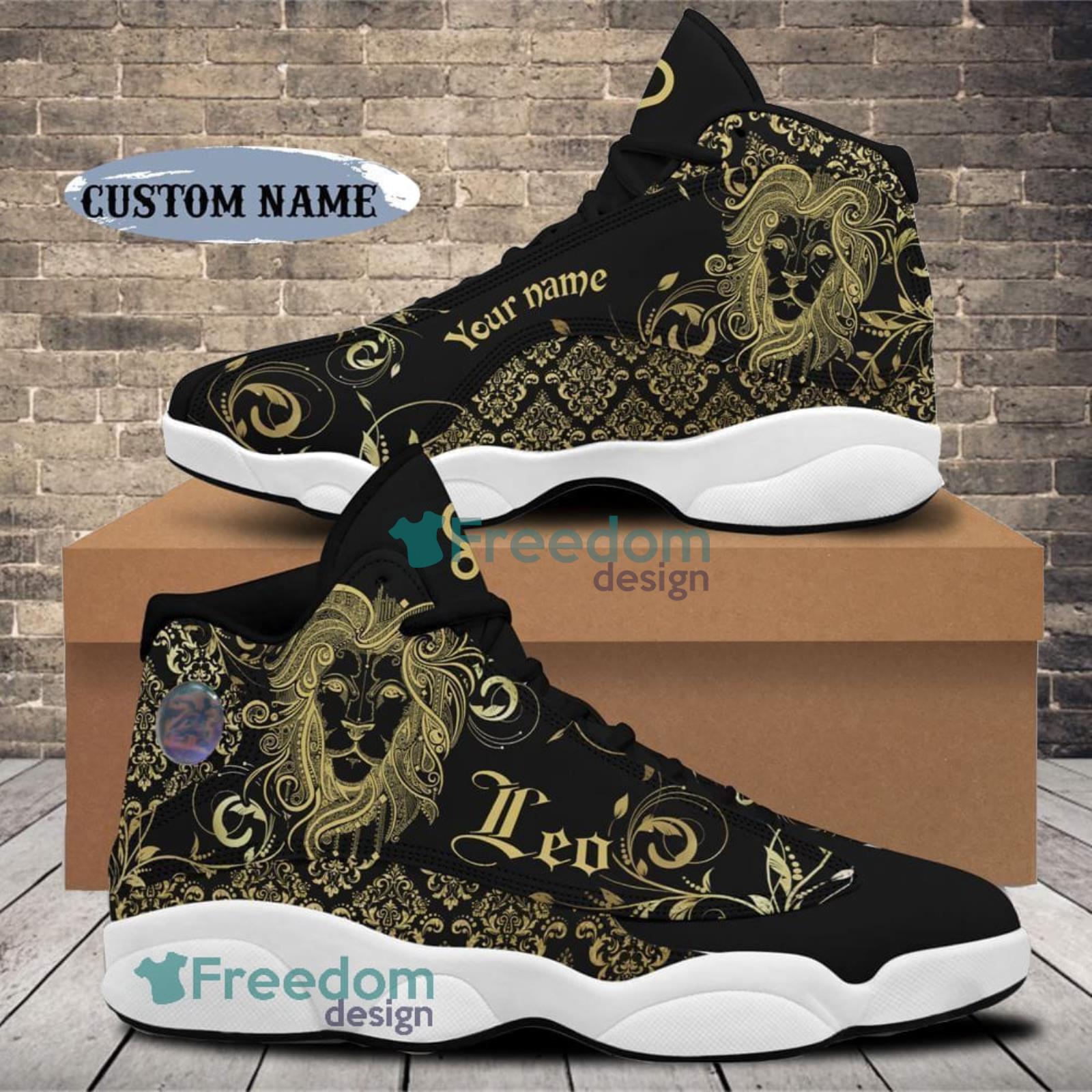 August Birthday August Leo Custom Name Air Jordan 13 Shoes Birthday Gift - August Birthday Air Jordan 13 August Shoes Personalized Sneakers Sport V033