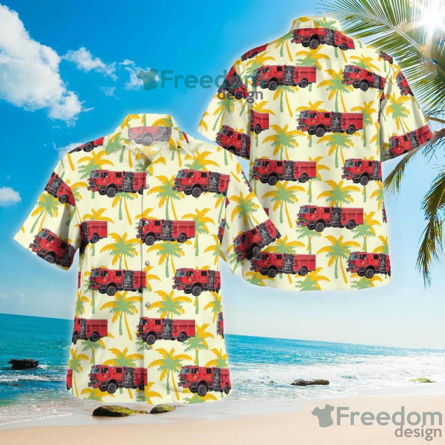 Springfield Missouri MO Fire Department Aloha Summer Gift Hawaiian