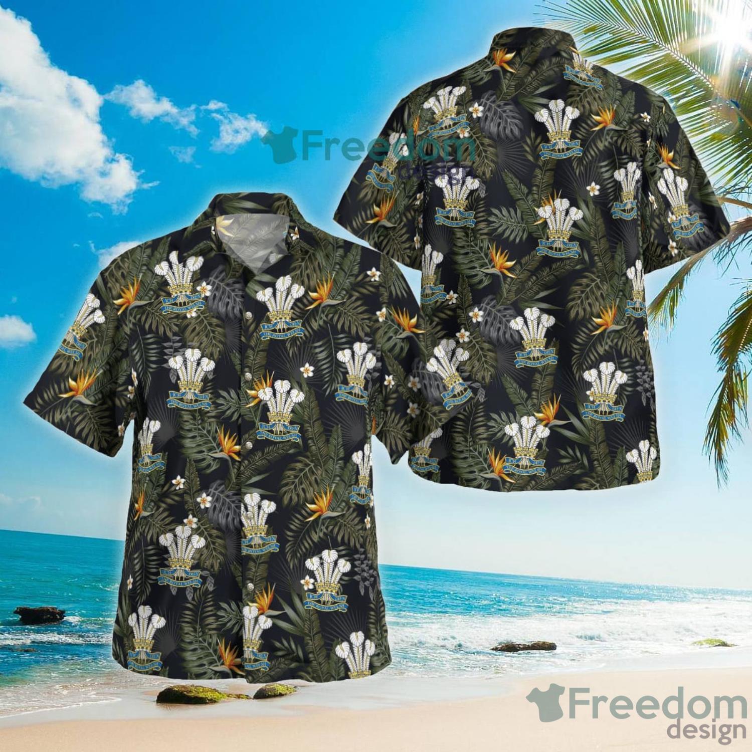 British Army Royal Welsh Aloha Summer Gift Hawaiian Shirt