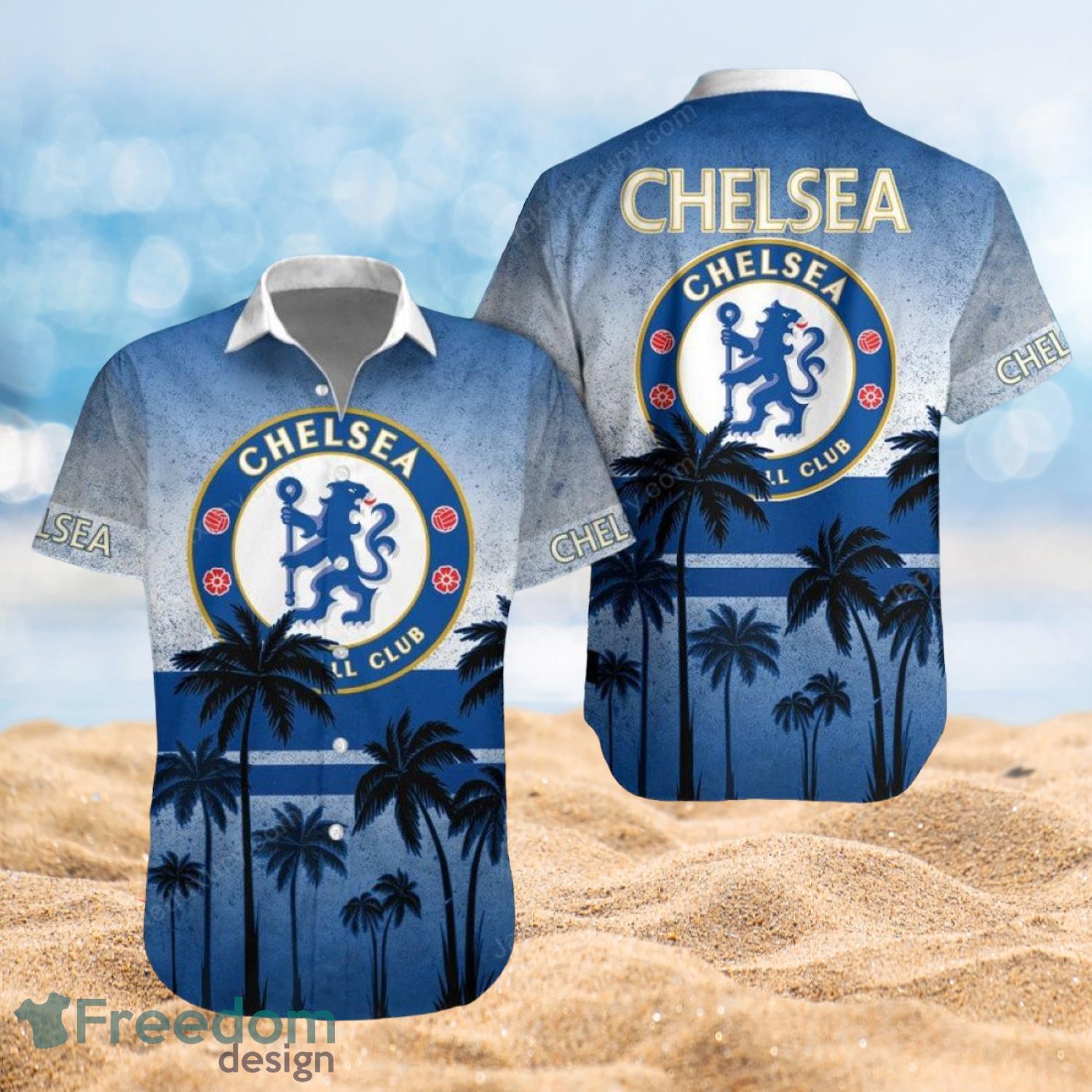 Chelsea FC Summer Beach Shirt and Shorts Full Over Print Product Photo 1