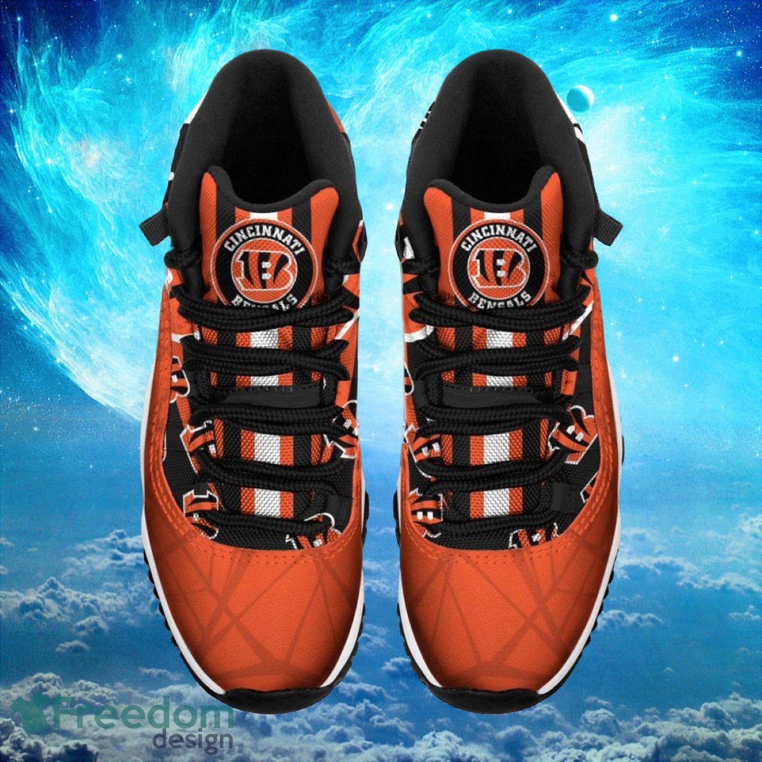 Cincinnati Bengals NFL Air Jordan 11 Sneakers Shoes Gift For Fans Product Photo 2