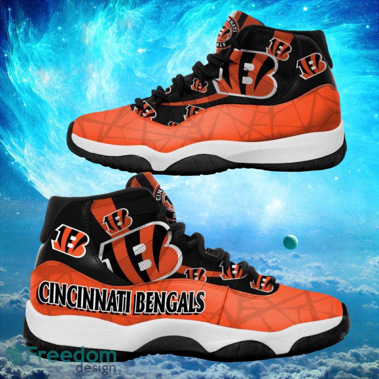 Cincinnati Bengals NFL Air Jordan 11 Sneakers Shoes Gift For Fans Product Photo 1