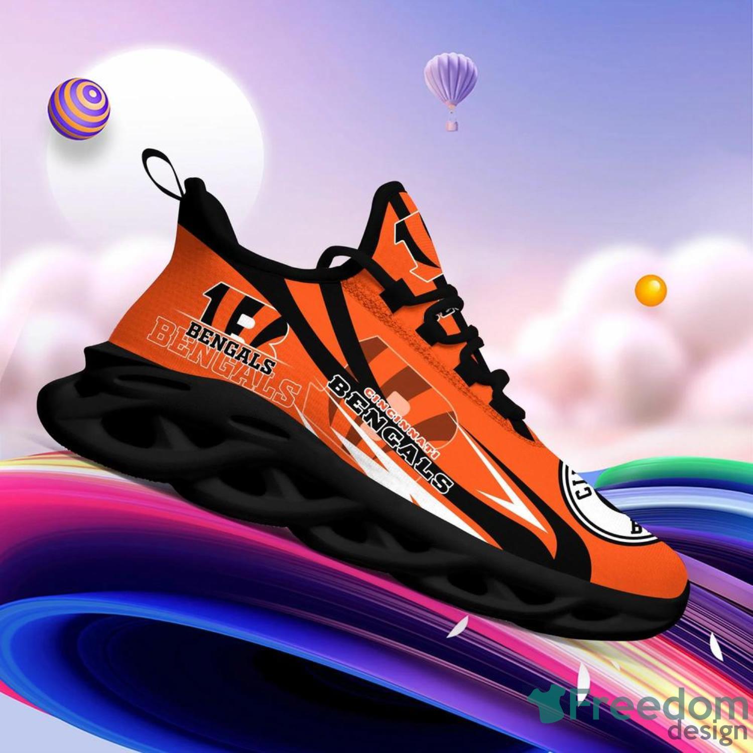 Cincinnati Bengals NFL Max Soul Shoes Custom Name Sneakers