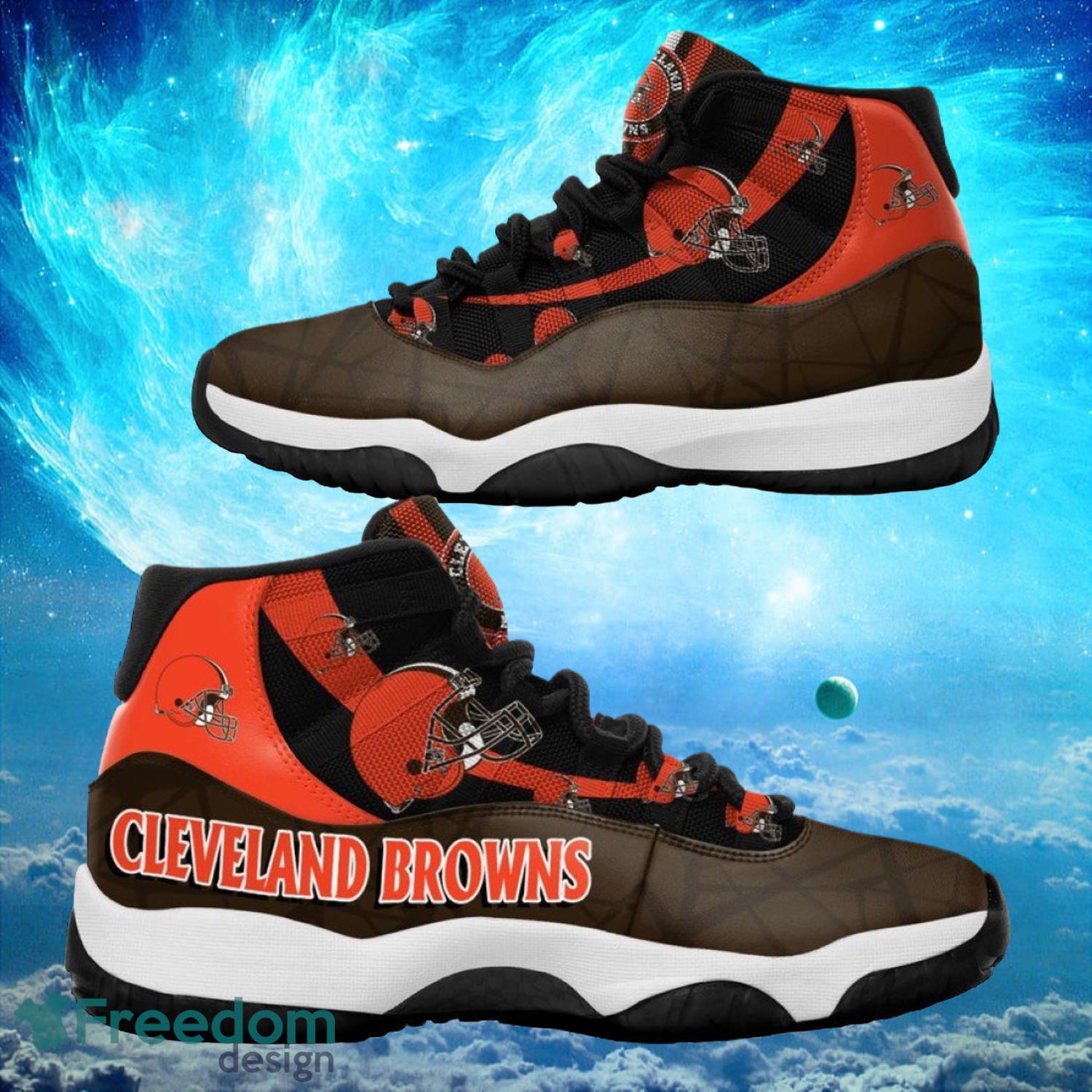 Cleveland Browns NFL Air Jordan 11 Sneakers Shoes Gift For Fans Product Photo 1