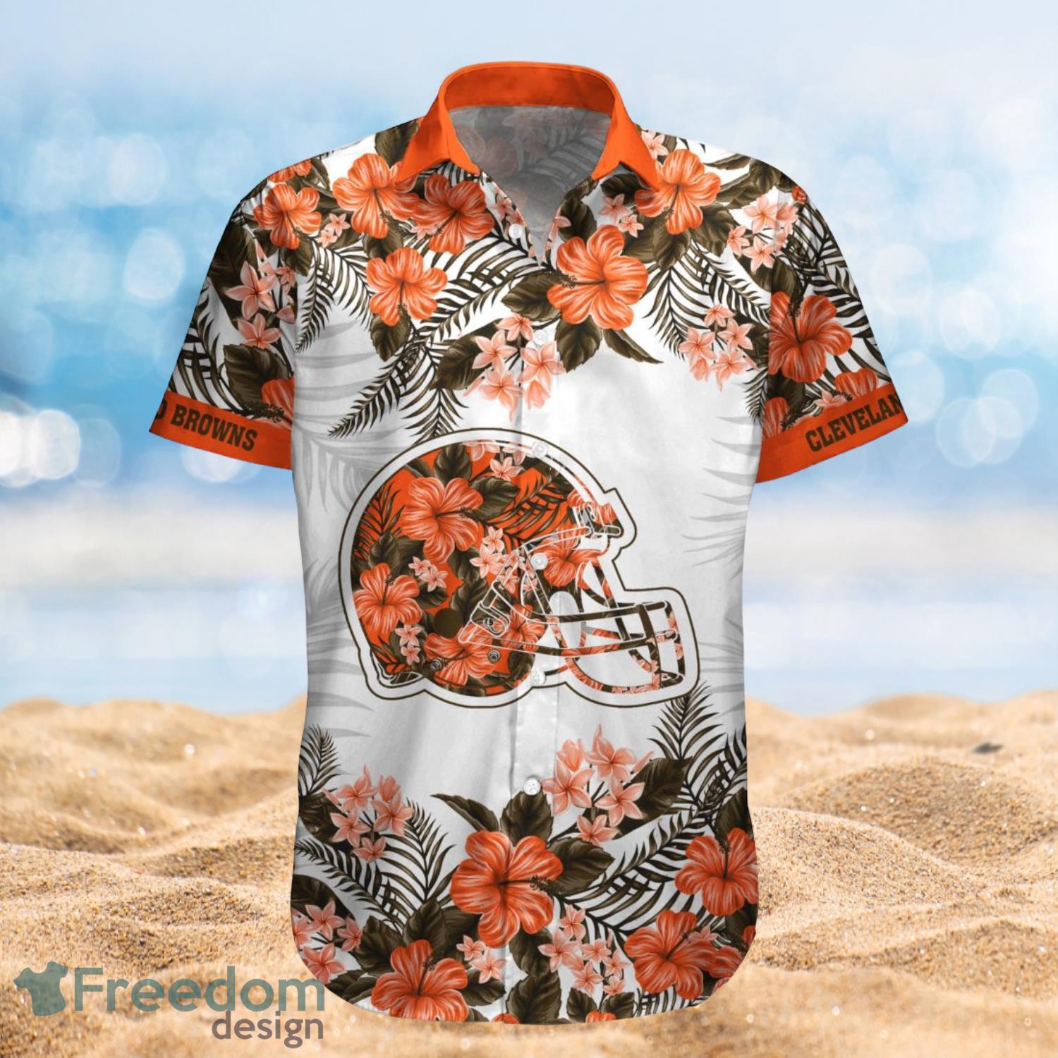 Cleveland Browns Summer Beach Shirt and Shorts Full Over Print Product Photo 1
