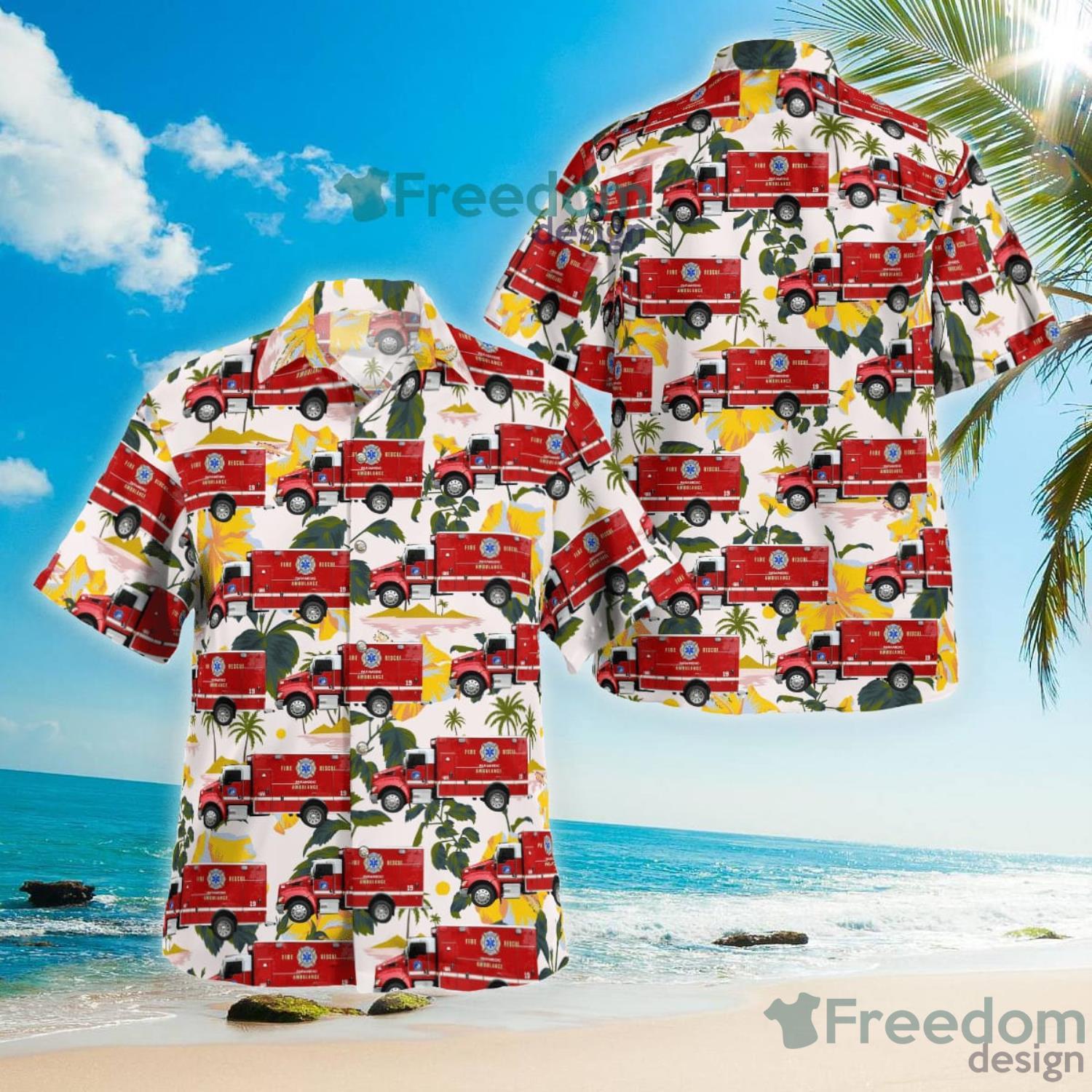 Cologne Volunteer Fire Company Mays Landing New Jersey Beach Summer Gift  Hawaiian Shirt