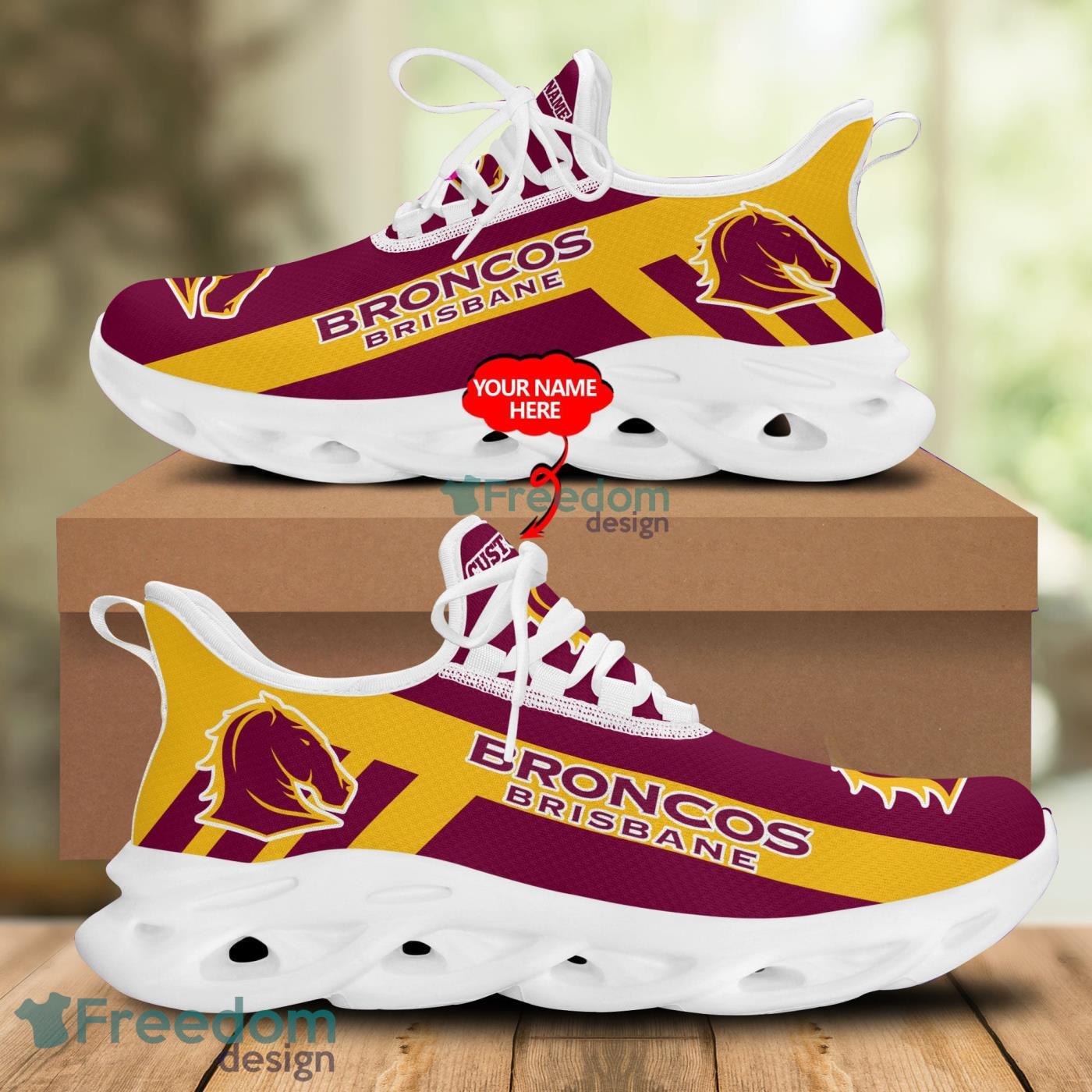 Buffalo Bills NFL Sports Clunky Sneakers Custom Name Max Soul Shoes -  Freedomdesign