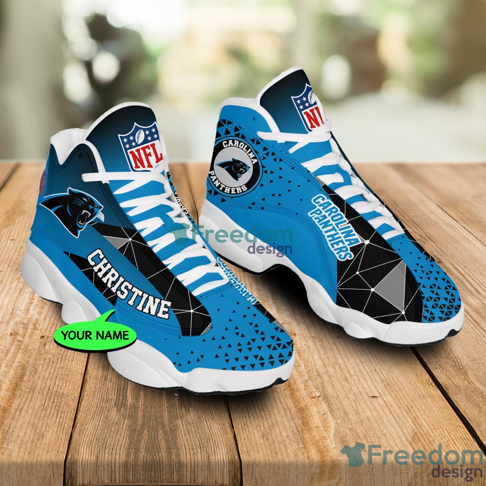 Carolina Panthers Air Jordan 13 Sneakers Nfl Custom Sport Shoes -  Freedomdesign