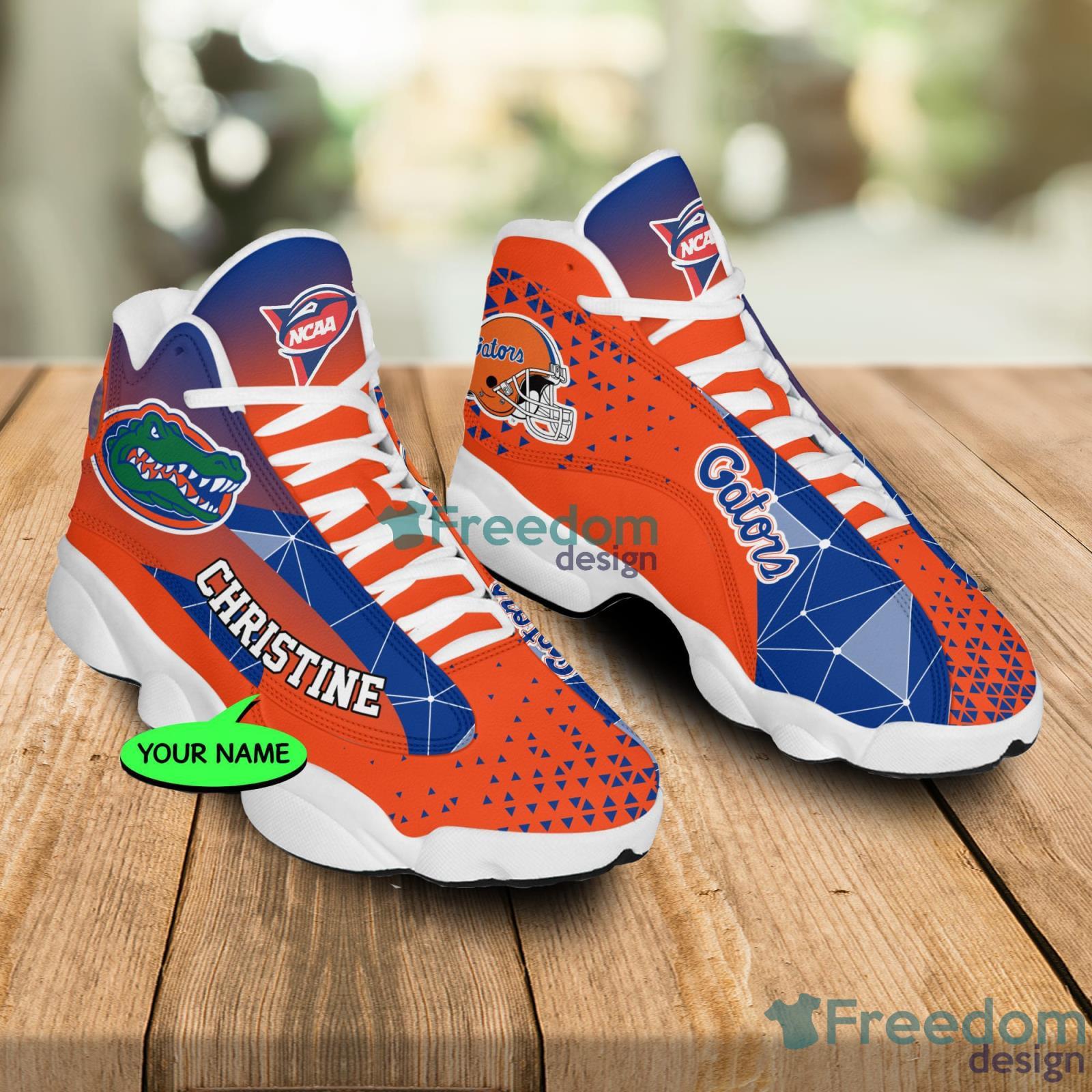 Carolina Panthers Football Team Custom Name&Number Air Jordan 13 Shoes -  Freedomdesign