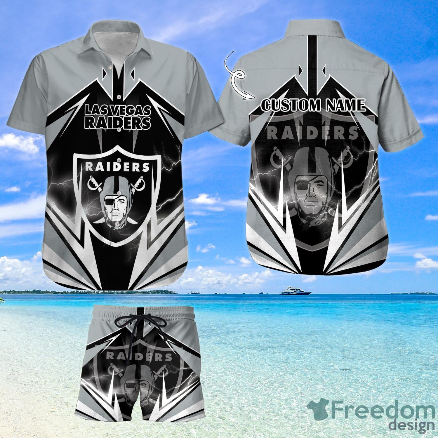 Las Vegas Raiders NFL Custom Name Hawaii Shirt For Fans Summer