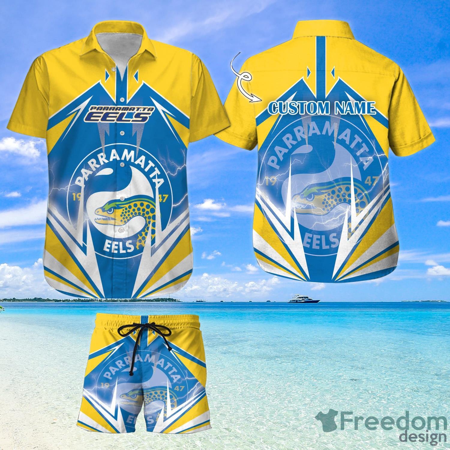 NRL North Queensland Cowboys Logo Sumer Hawaiian Shirt For Fans -  Freedomdesign