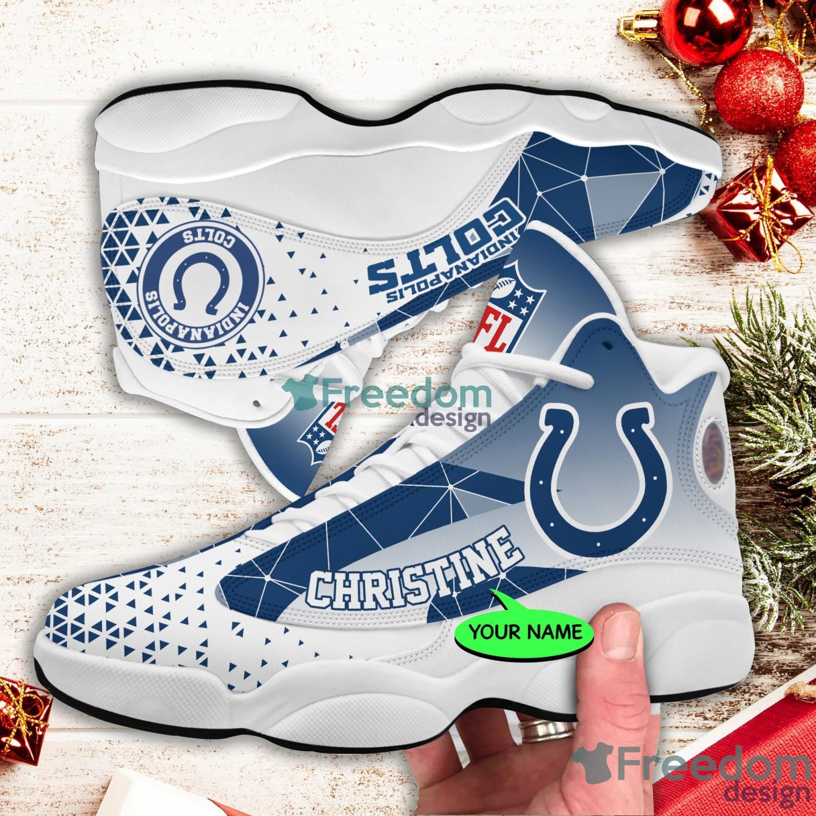 NFL Indianapolis Colts AJ13 Series High Shoes 01