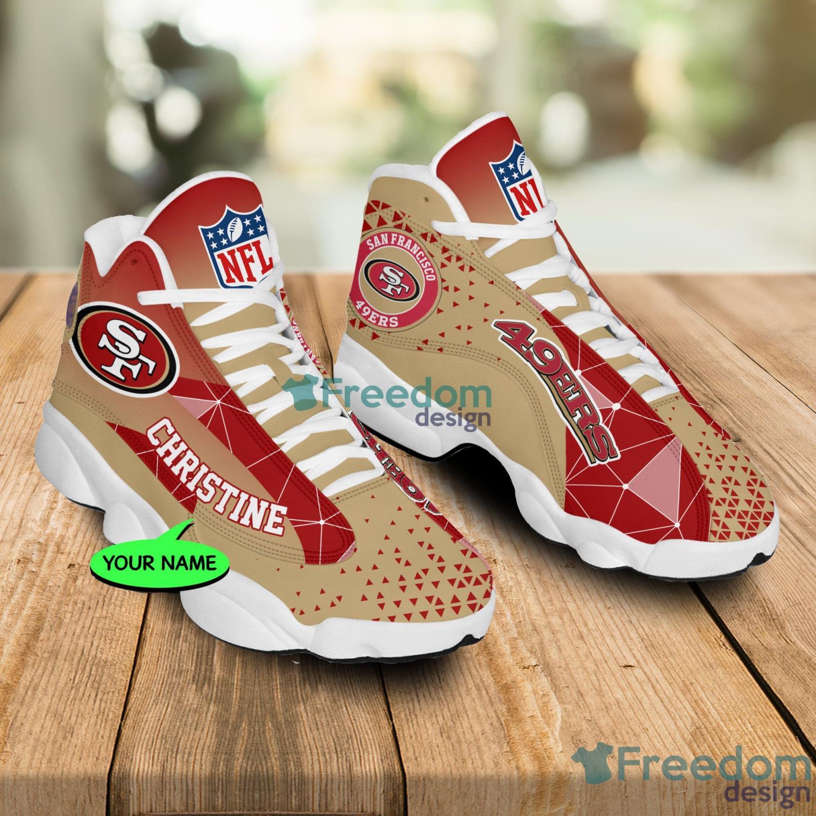 San Francisco 49ers Air Jordan 13 Sneakers Custom Name Style Gift For  Friends