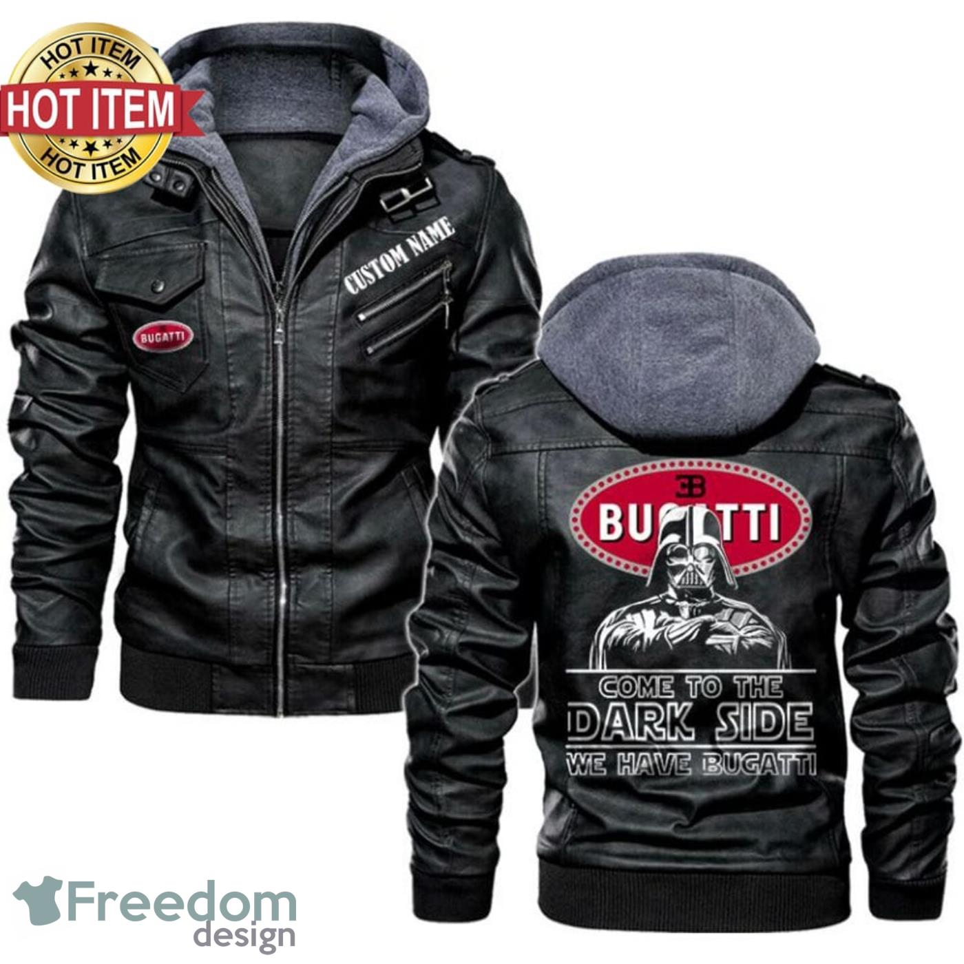 Custom Name Star Wars Come To The Dark Side Bugatti Leather Jacket image Custom Name Star Wars Come To The Dark Side Bugatti Leather Jacket Product Photo 2