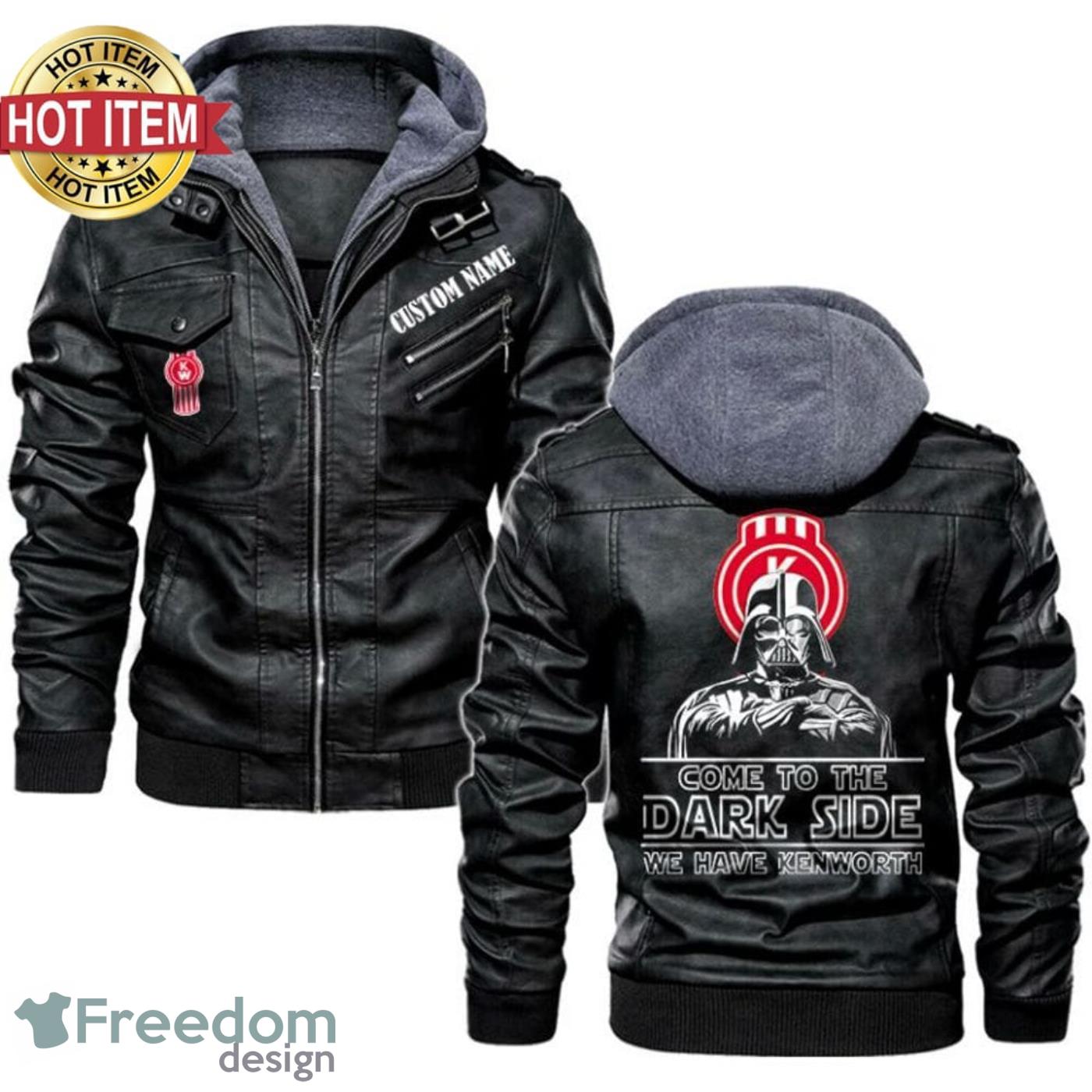Custom Name Star Wars Come To The Dark Side Kenworth Leather Jacket Product Photo 1 Custom Name Star Wars Come To The Dark Side Kenworth Leather Jacket Product Photo 1