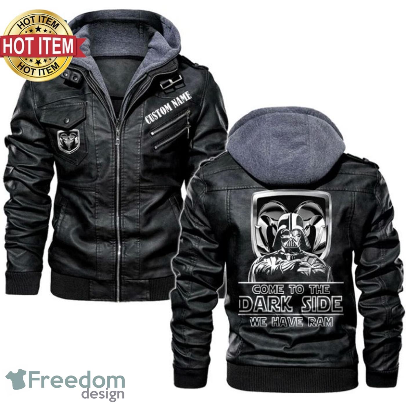 Custom Name Star Wars Come To The Dark Side Ram Leather Jacket image Custom Name Star Wars Come To The Dark Side Ram Leather Jacket Product Photo 2