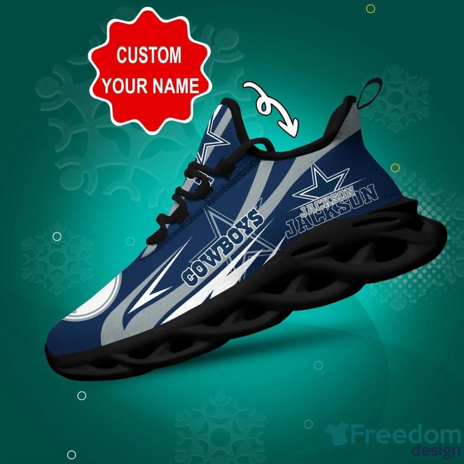 Dallas Cowboys NFL 3D Clunky Max Soul Shoes - Freedomdesign