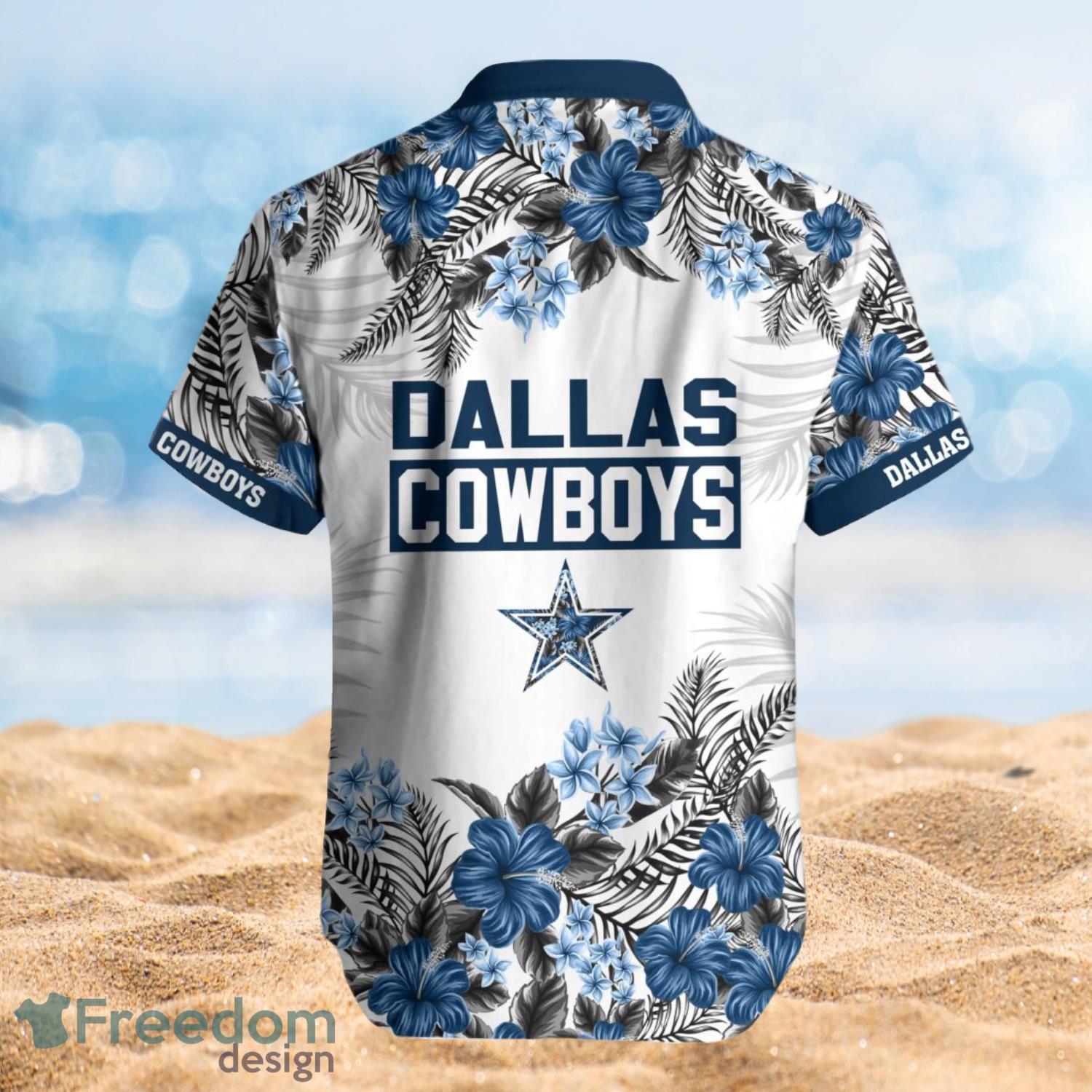 Dallas Cowboys Summer Beach Shirt and Shorts Full Over Print Product Photo 2