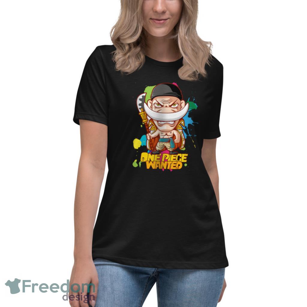 Edward Newgate Whitebeard Yonko Custom Anime One Piece Chibi Dark T Shirt