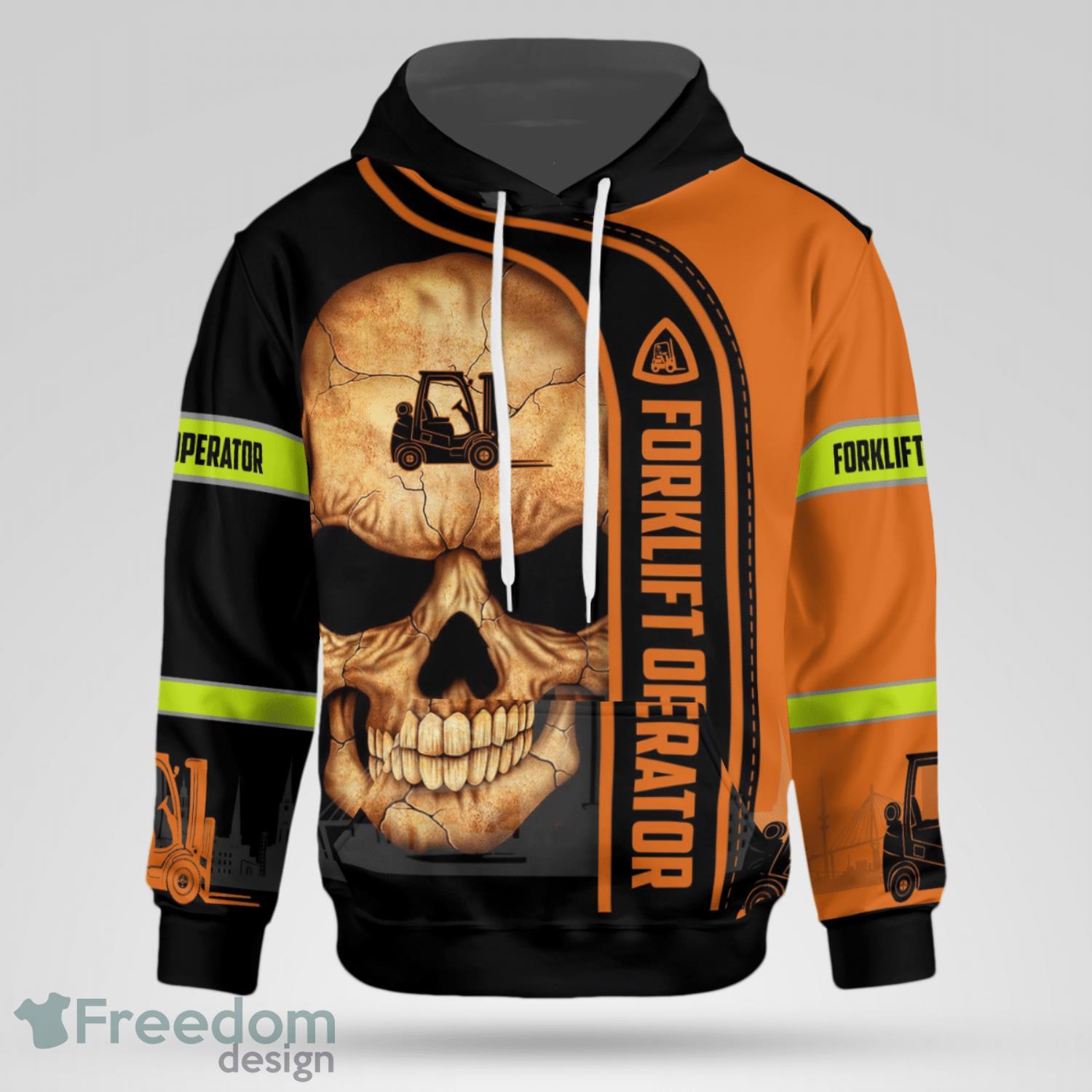 Forklift Operator 3D Hoodie image Forklift Operator 3D Hoodie Product Photo 2