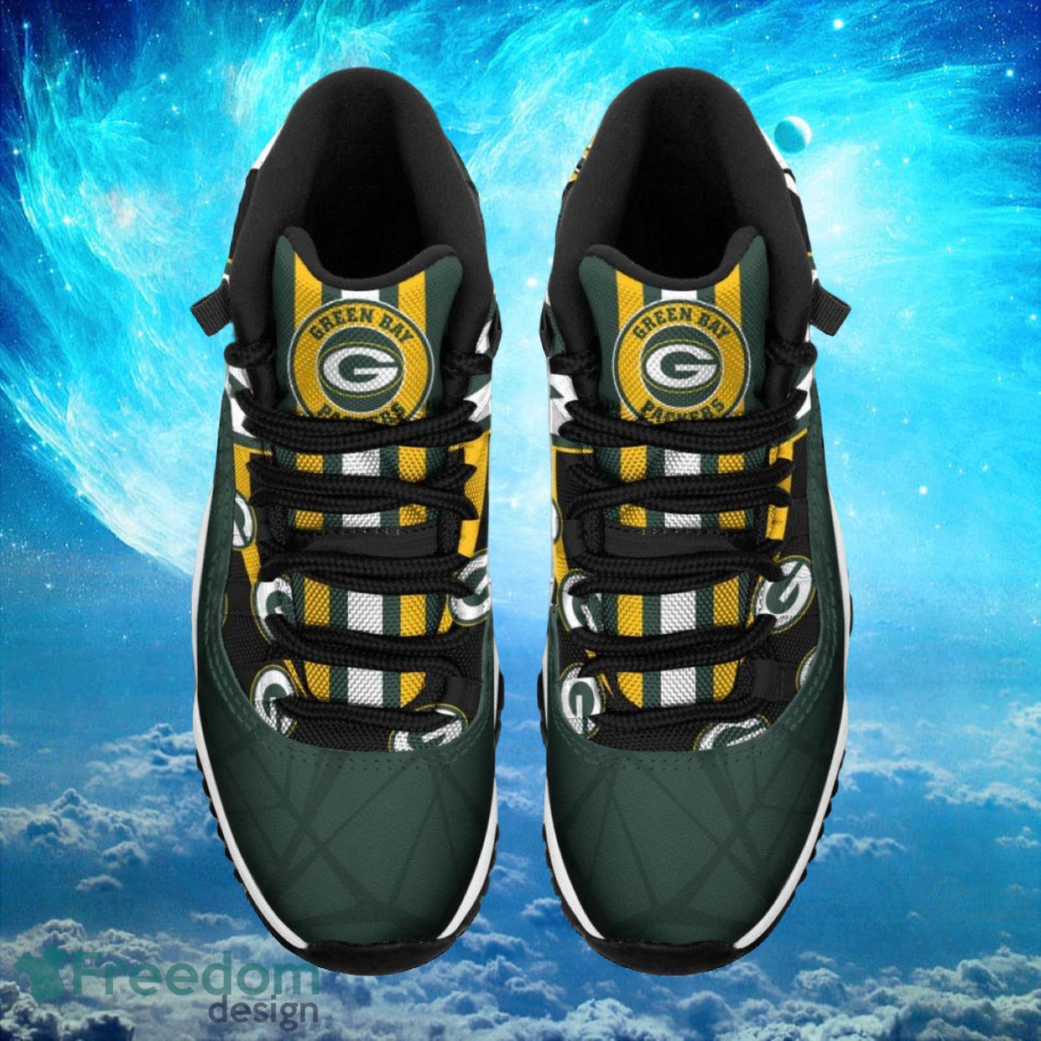 Green Bay Packers NFL Air Jordan 11 Sneakers Shoes Gift For Fans Product Photo 2