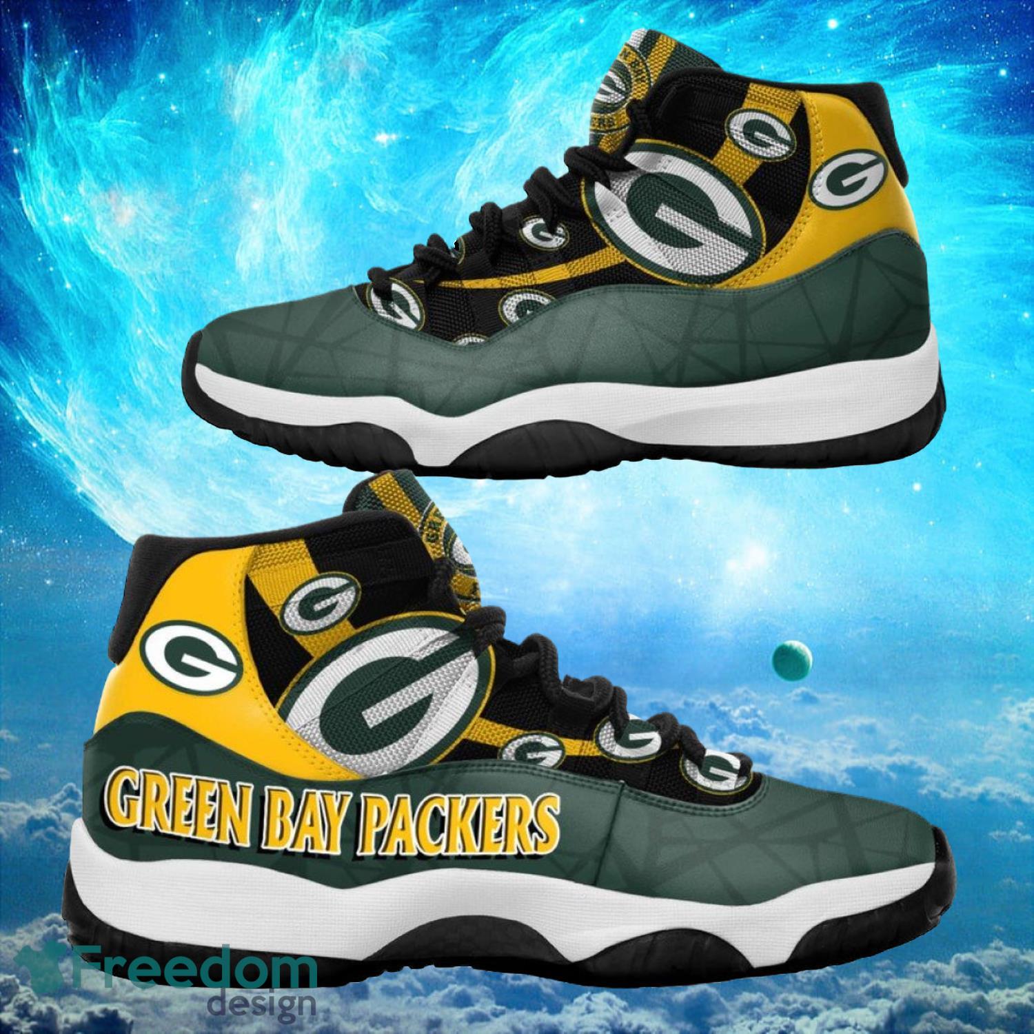 Green Bay Packers NFL Air Jordan 11 Sneakers Shoes Gift For Fans Product Photo 1