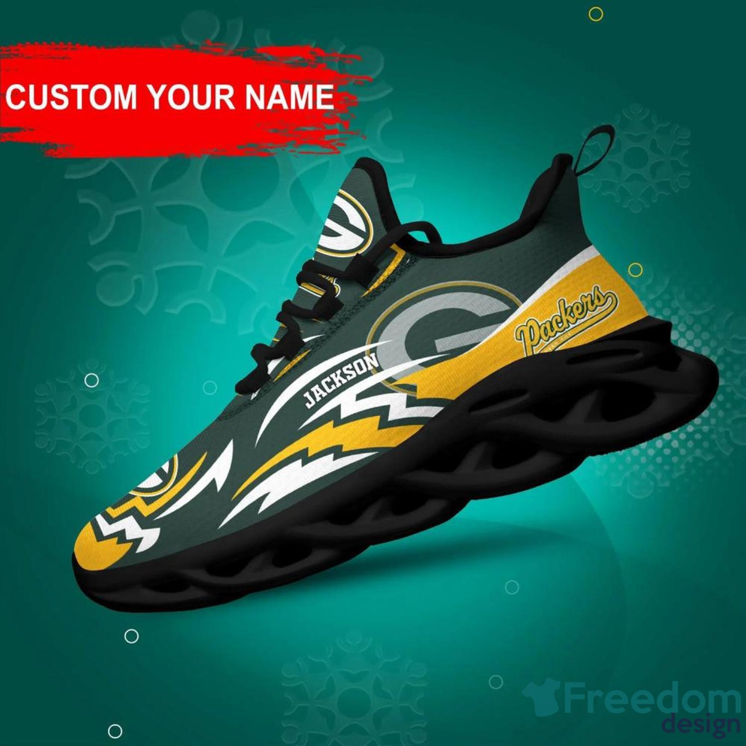 Green Bay Packers NFL Clunky Max Soul Shoes Custom Name Unique Gift For  True Fans - Freedomdesign