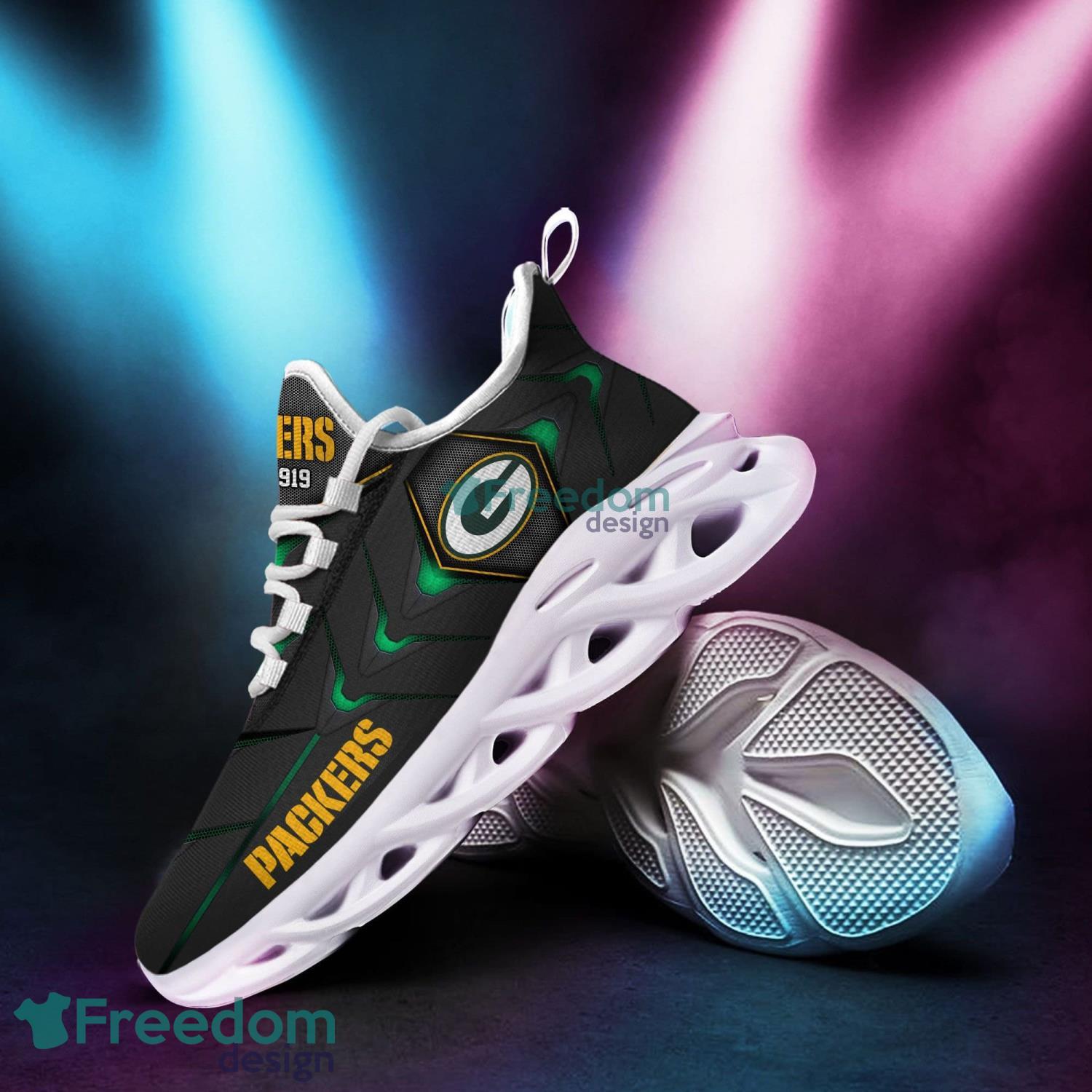 Green Bay Packers NFL Running Shoes Max Soul Shoes - Freedomdesign