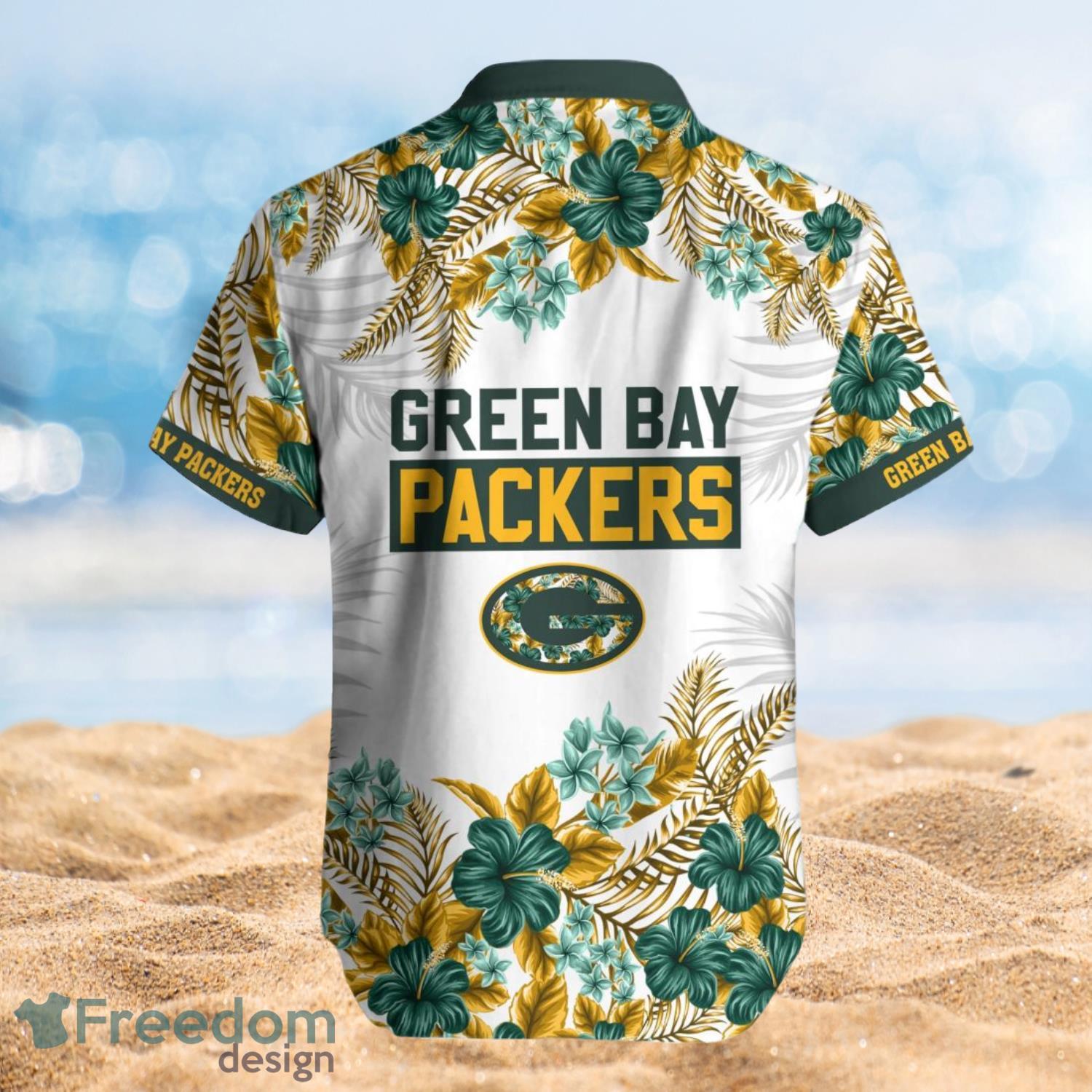 Green Bay Packers Summer Beach Shirt and Shorts Full Over Print Product Photo 2