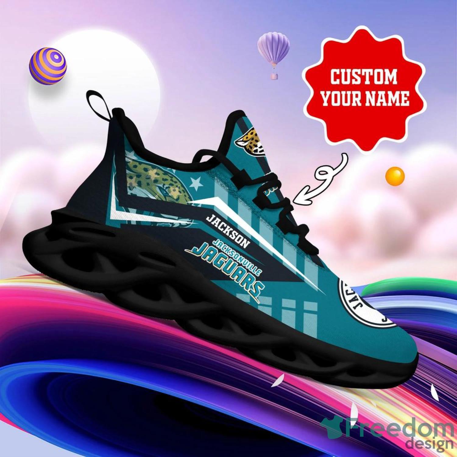 Jacksonville Jaguars Air Jordan 13 Sneakers Shoes Custom Name Personalized  Gifts