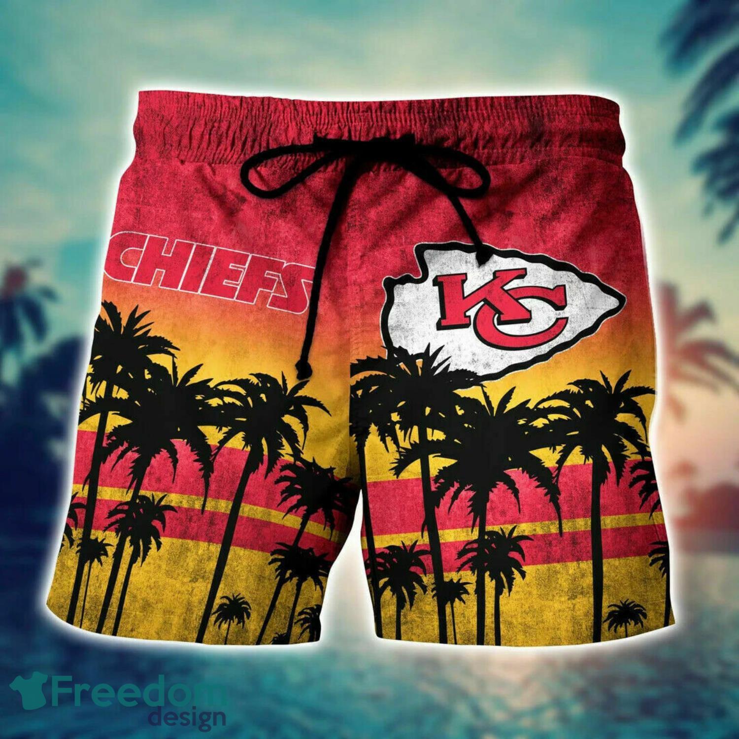 Kansas City Chiefs Dirty Grunge Texture Design Hawaiian Shirt And Short Set image Kansas City Chiefs Dirty Grunge Texture Design Hawaiian Shirt And Short Set Product Photo 2