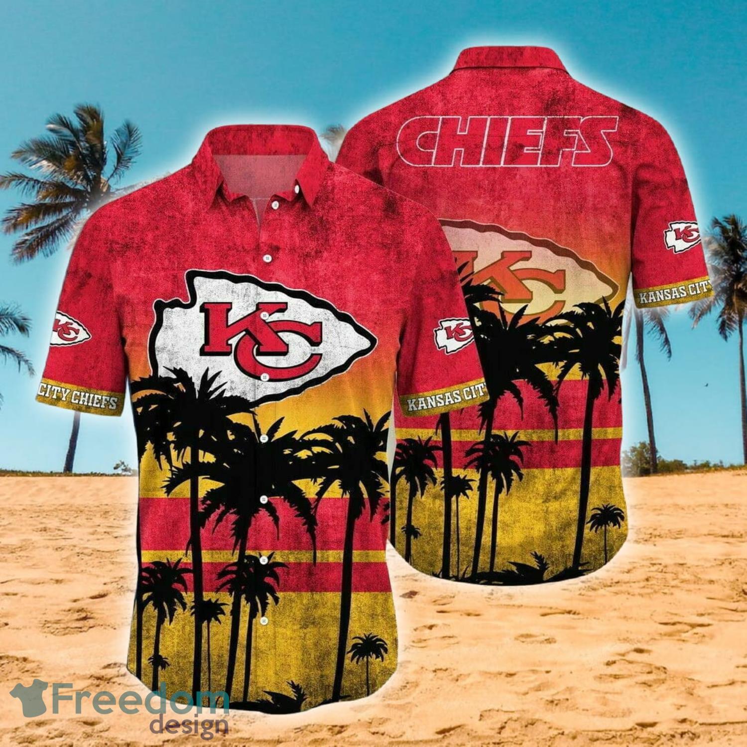 Kansas City Chiefs Dirty Grunge Texture Design Hawaiian Shirt And Short Set Product Photo 1 Kansas City Chiefs Dirty Grunge Texture Design Hawaiian Shirt And Short Set Product Photo 1