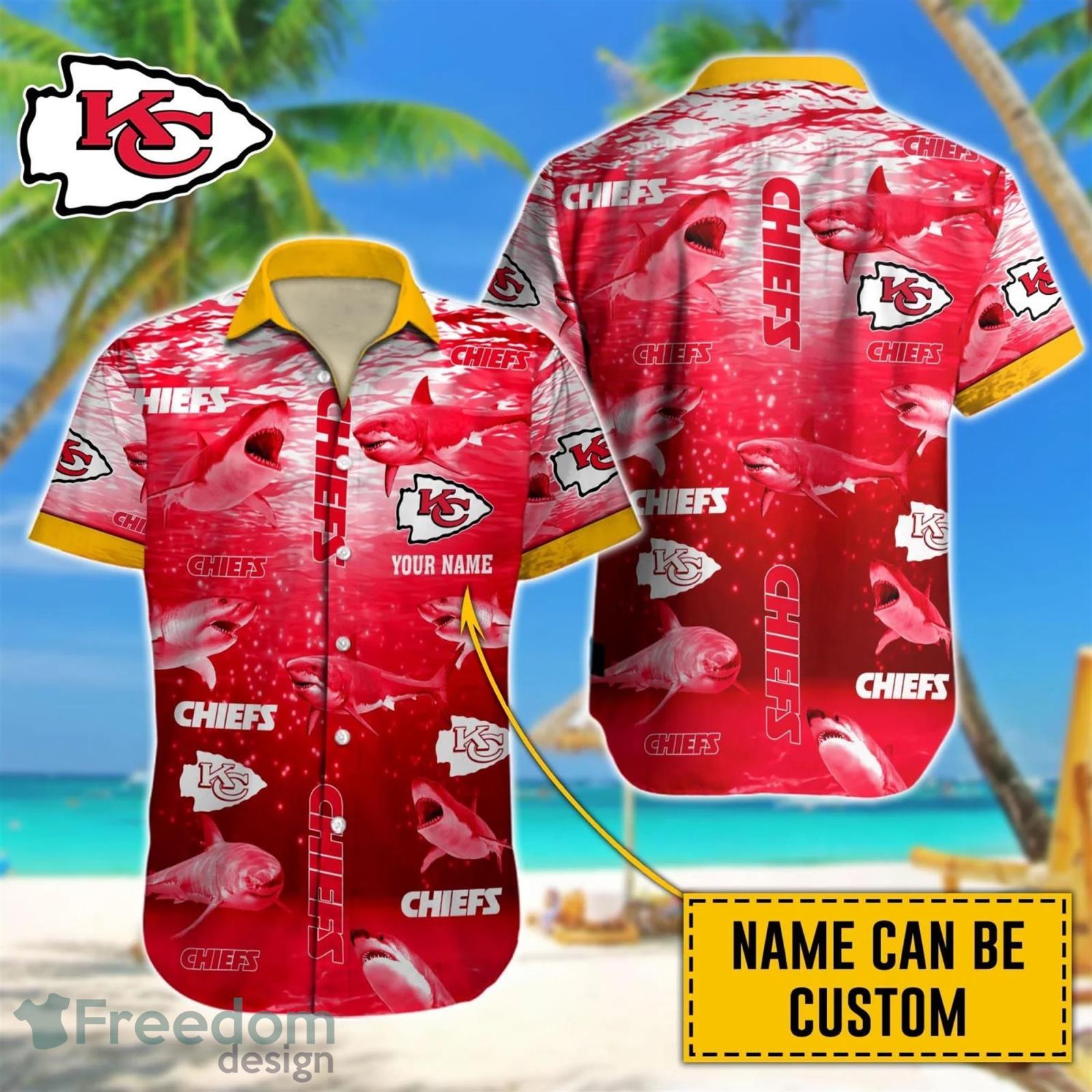 Kansas City Chiefs NFL Halloween Skull Tropical Team Spirit Hawaiian Shirt  Custom Name - Banantees