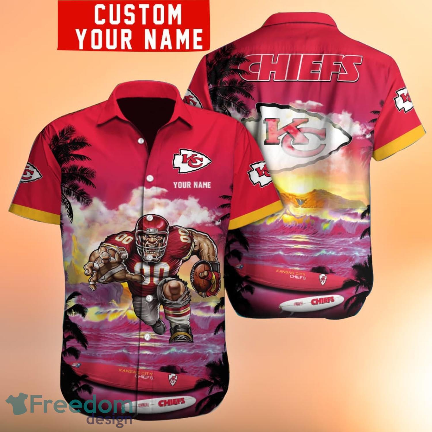 Kansas City Chiefs NFL Logo - Personalized Kc Chiefs Hawaiian Shirts - The  Best Shirts For Dads In 2023 - Cool T-shirts