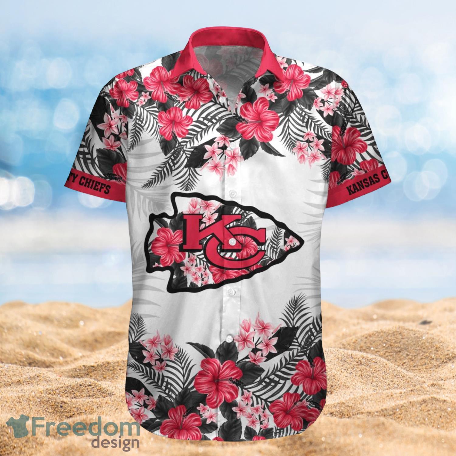 Kansas City Chiefs Summer Beach Shirt and Shorts Full Over Print Product Photo 1