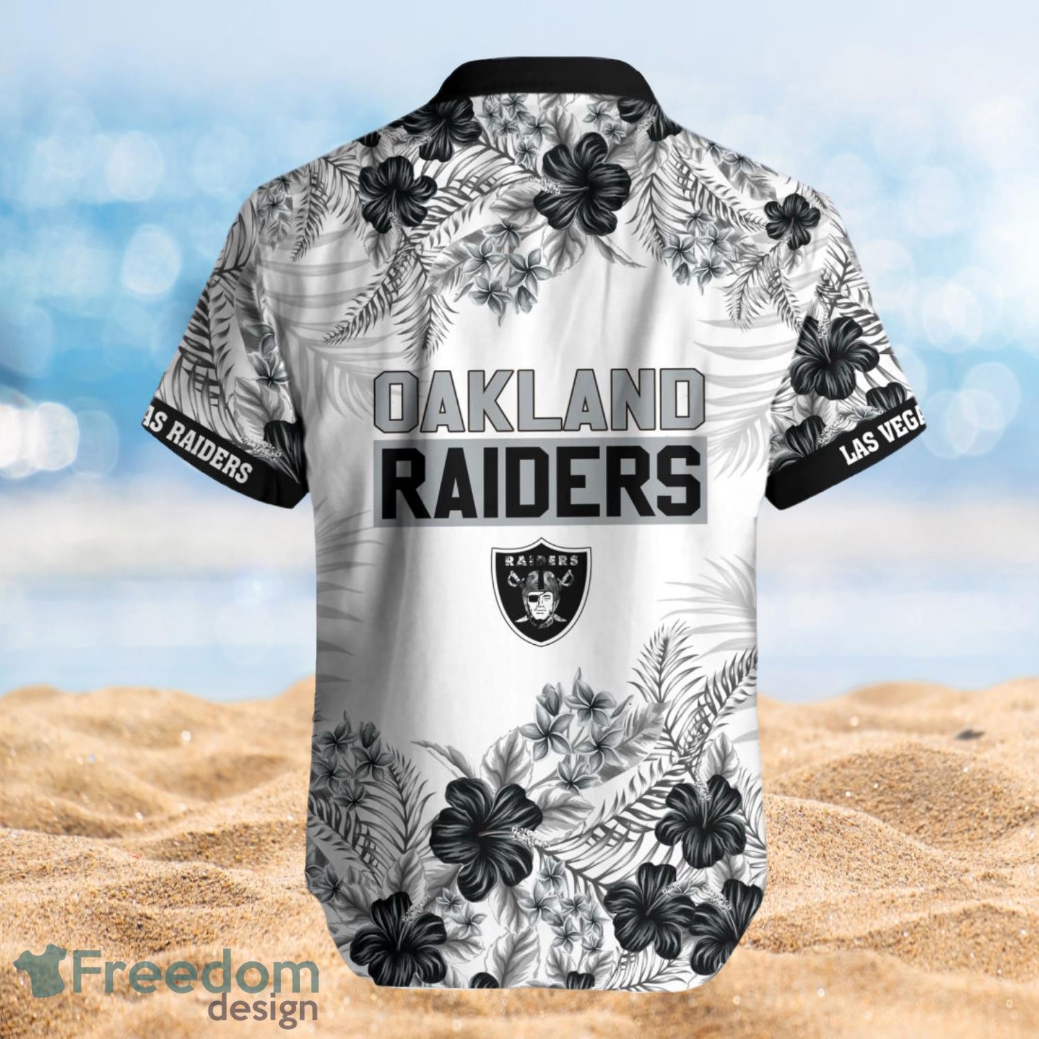 Las Vegas Raiders Summer Beach Shirt and Shorts Full Over Print Product Photo 2